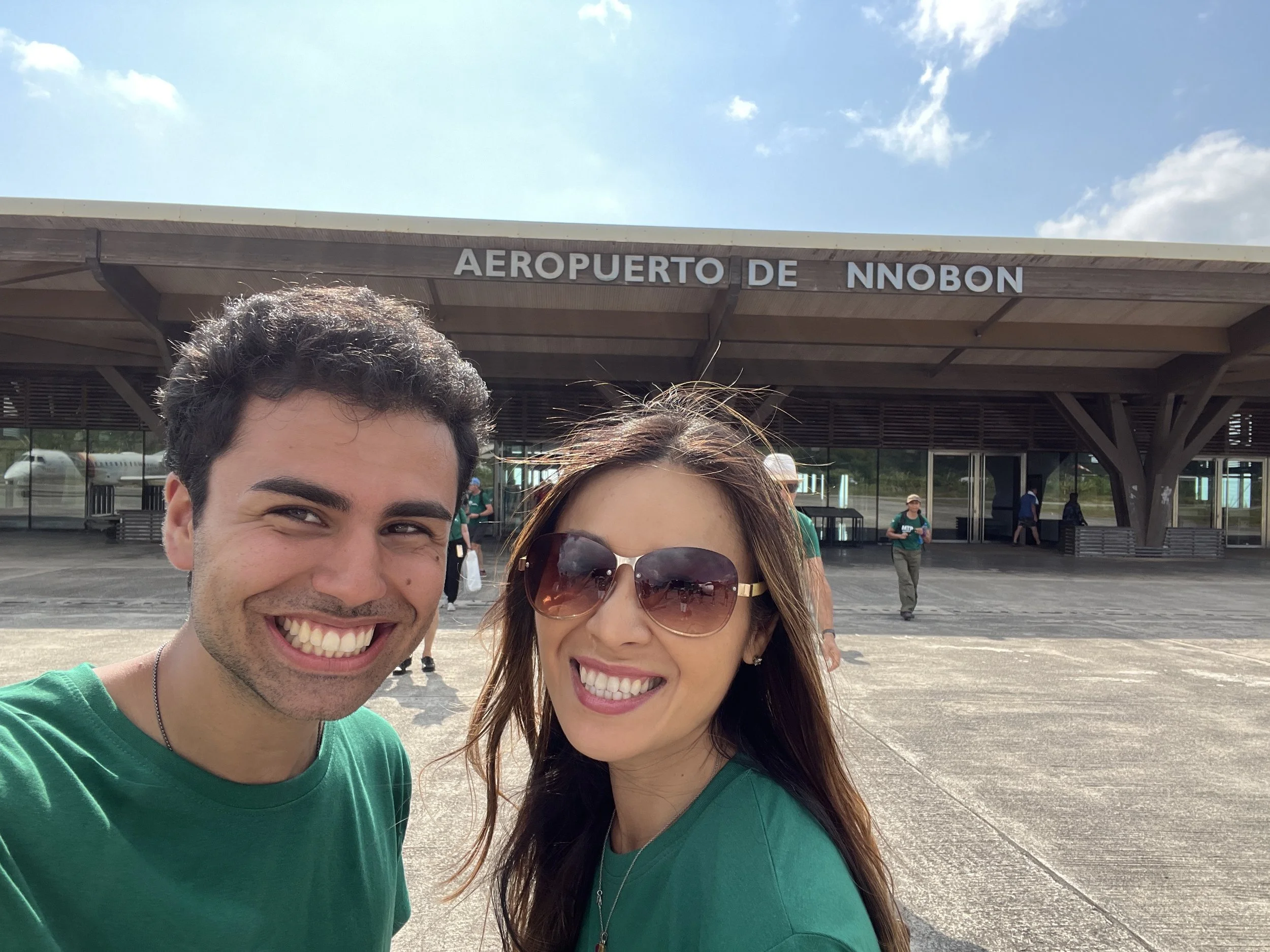 With Lucy Hsu at (A)nnobon Airport