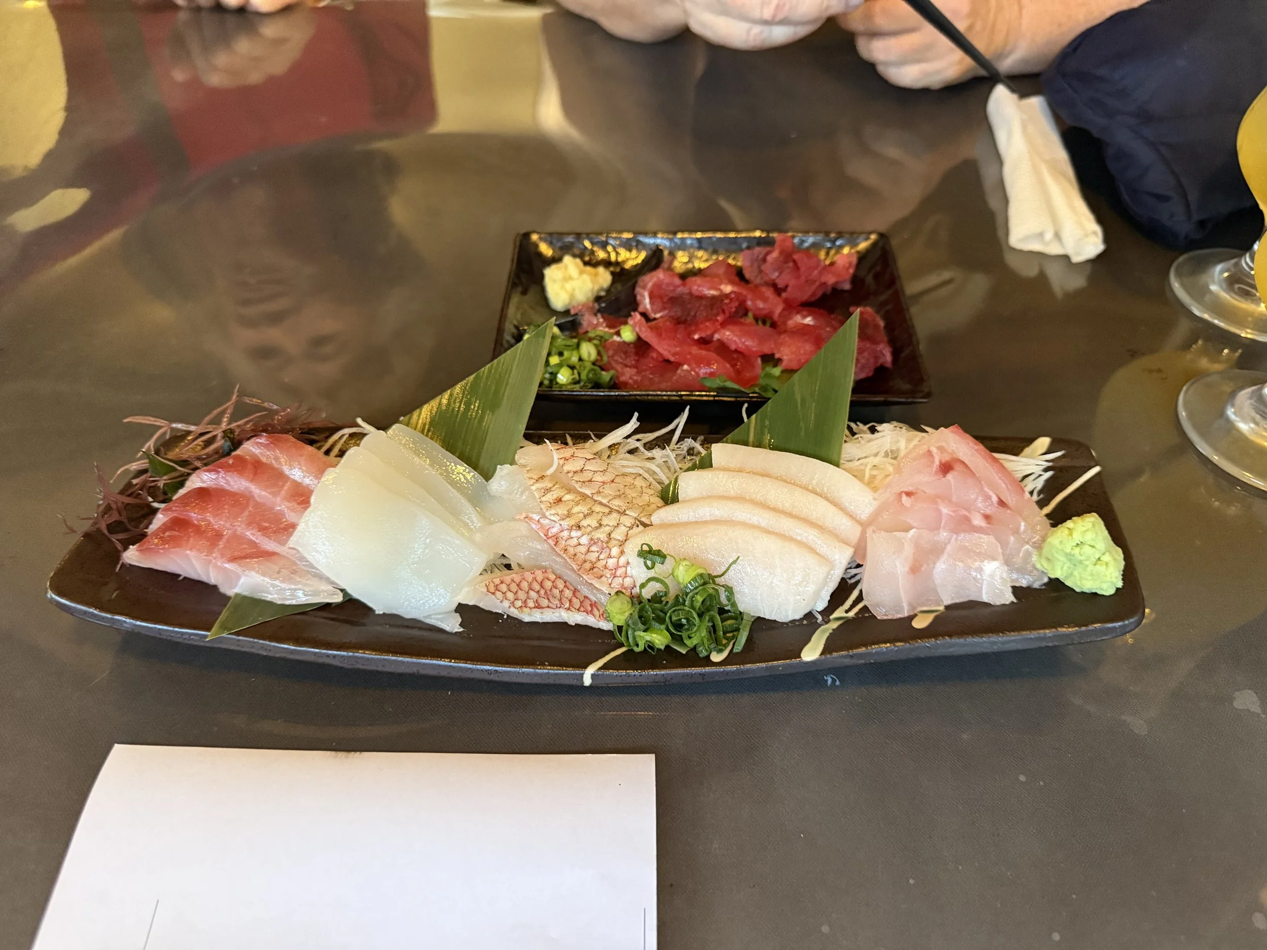 Sashimi Assortment and Sea Turtle 