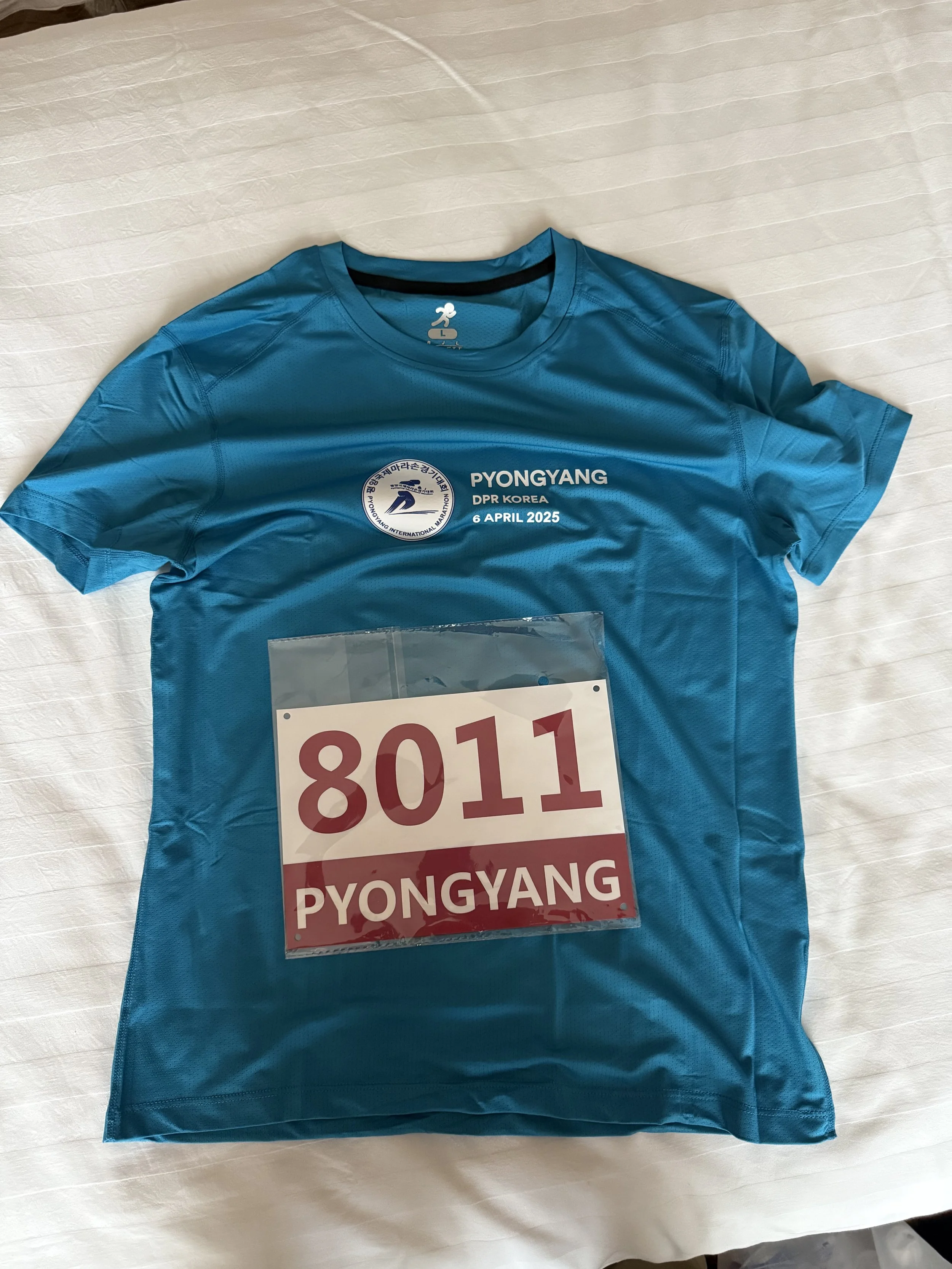 My race shirt + bib