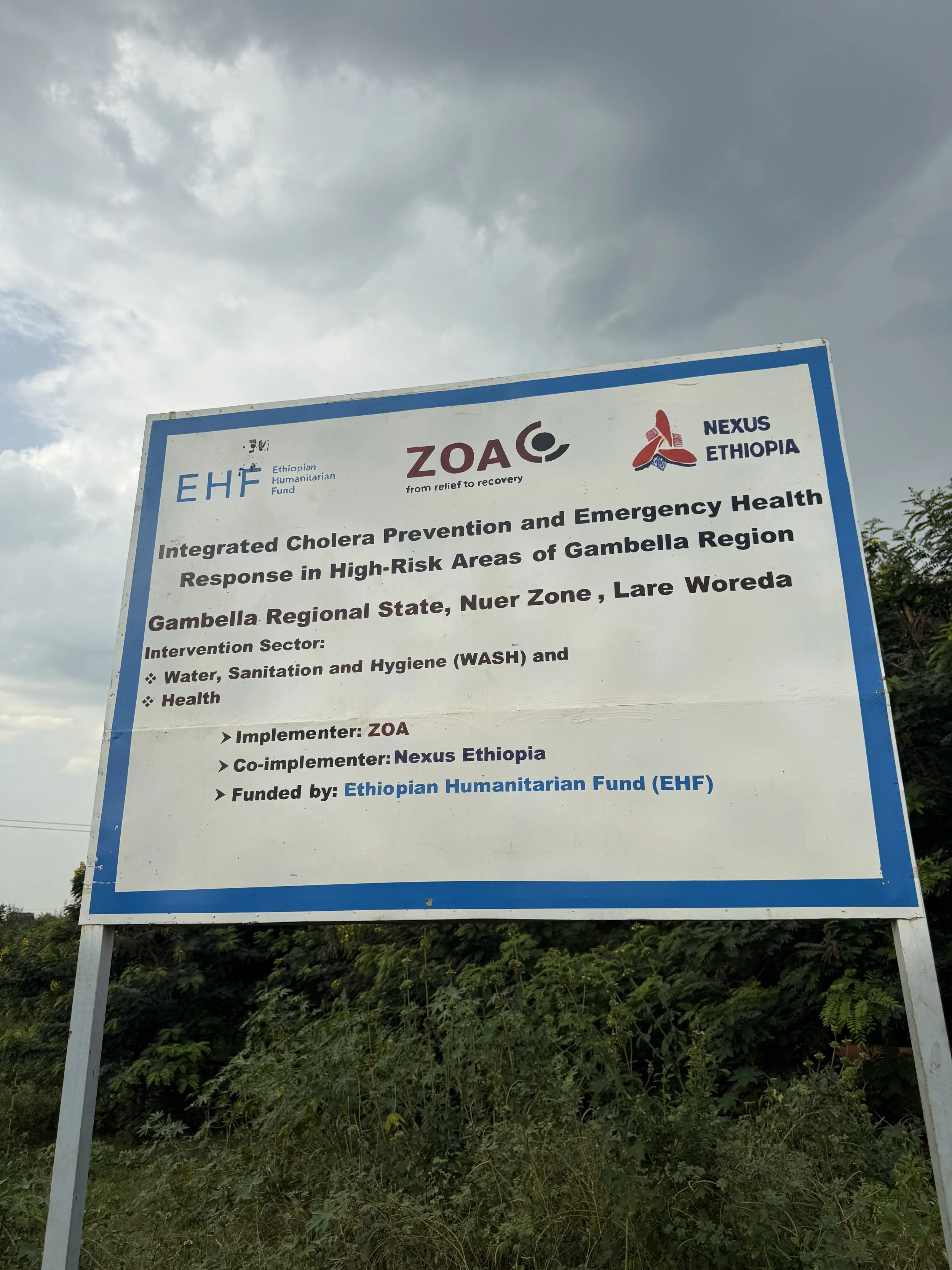 Cholera Prevention Sign 