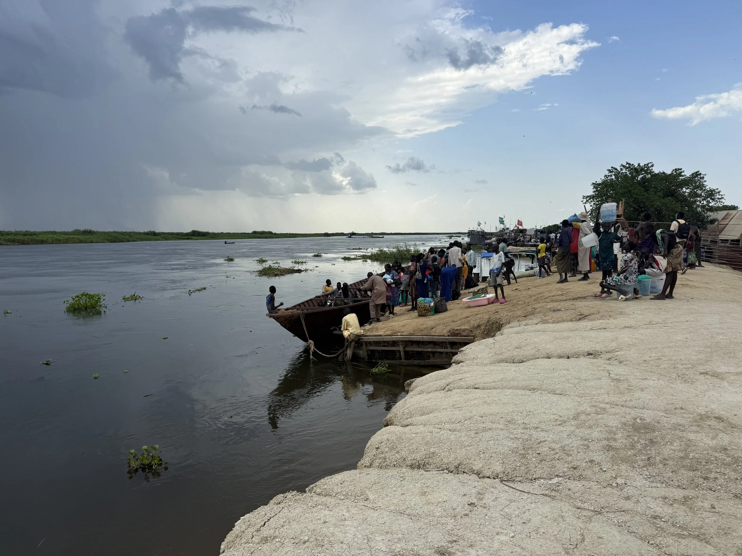 Boat Over White Nile