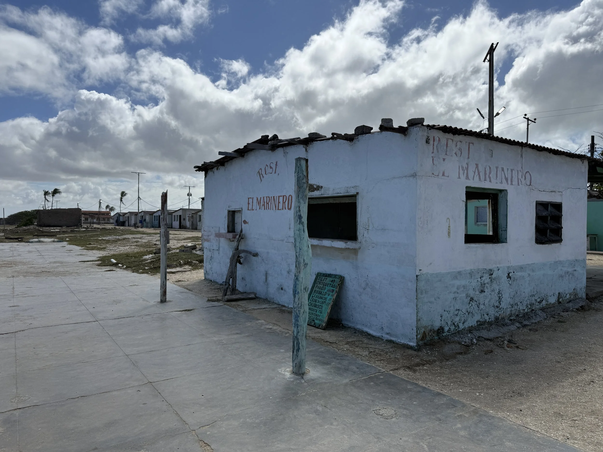 Restaurant and Houses on Beach