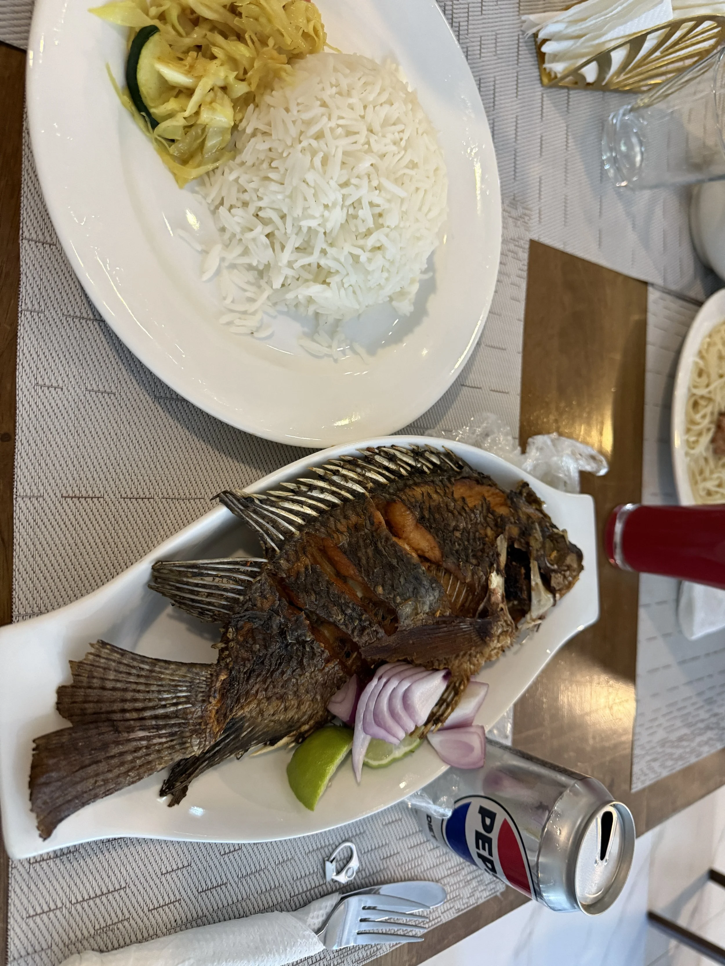 Excellent Fried Fish Lunch