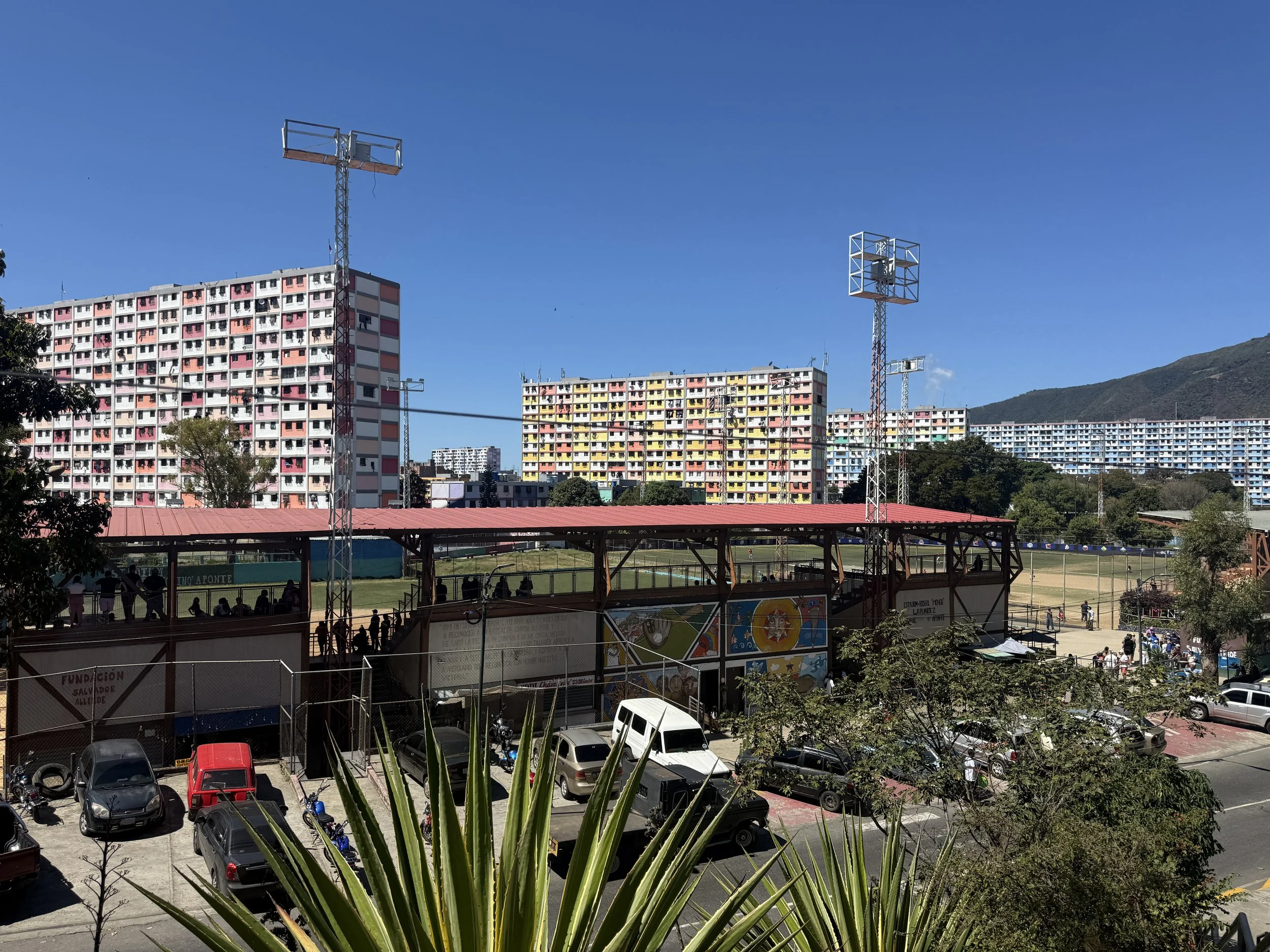 Buildings and Baseball Diamond