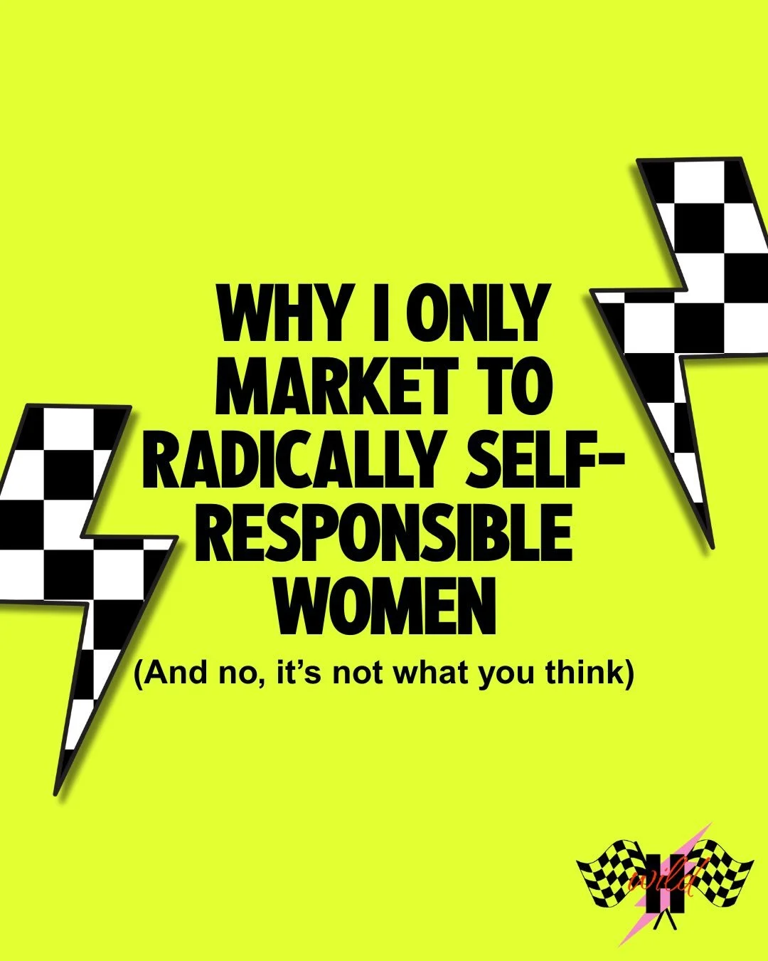 Before anyone reads this as &ldquo;only perfect women need apply,&rdquo; let me be really clear&hellip;

Radically self-responsible doesn&rsquo;t mean calm all the time, and It does&rsquo;nt mean regulated, healed, sorted, or shiny.

You can be radic