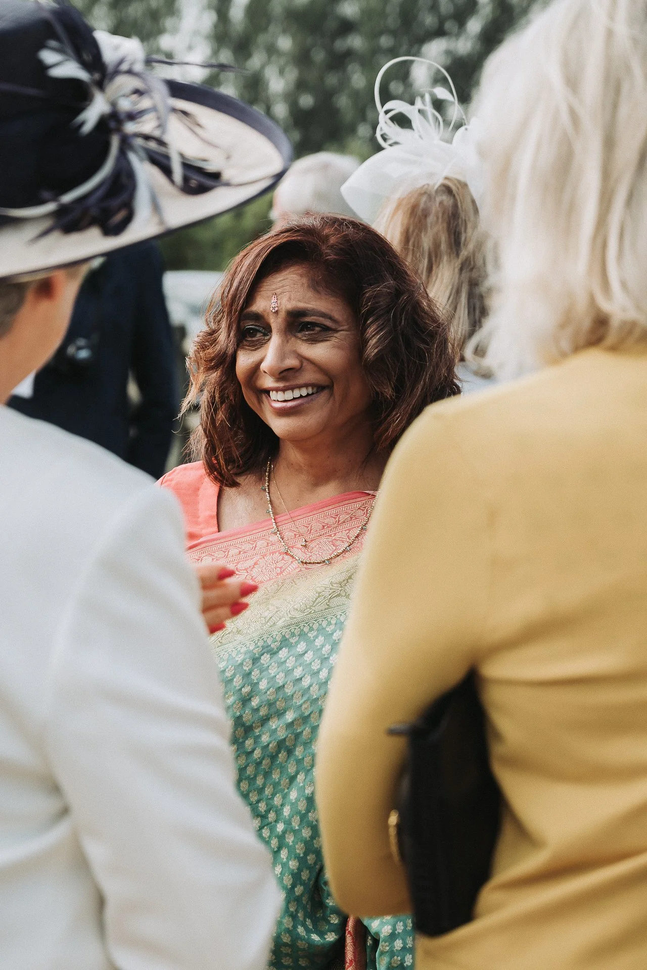 Indian lady in vibrant dress