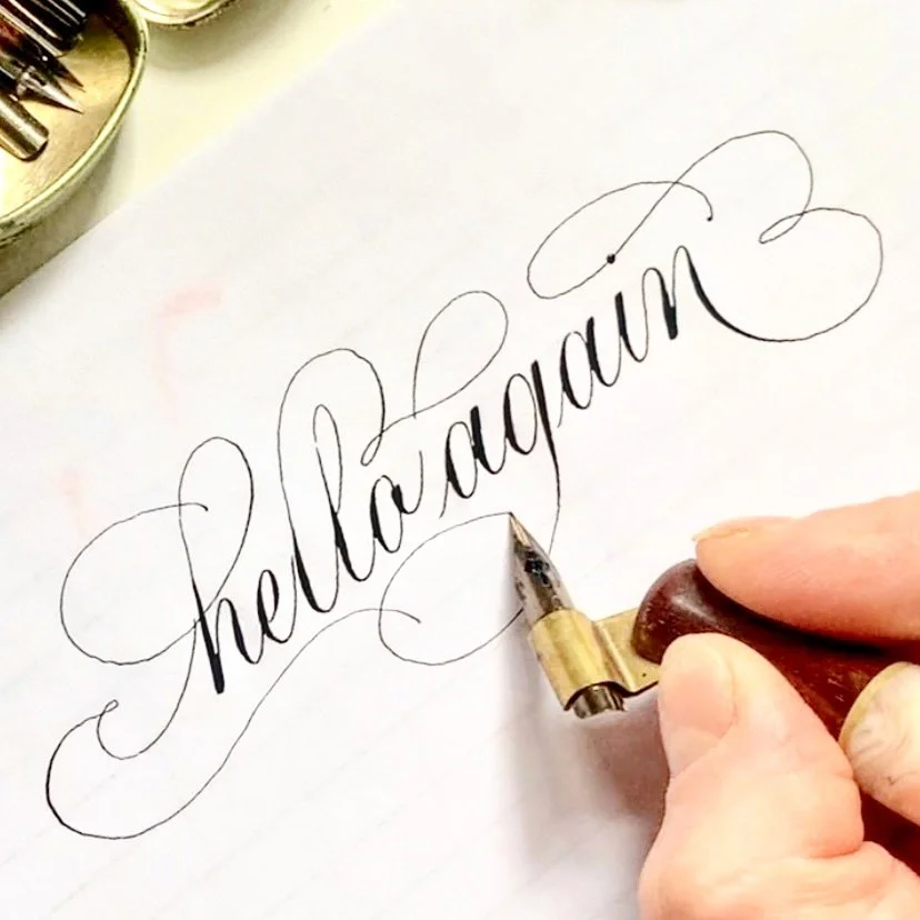 I’m back! (With limited availability)
Dusting off my calligraphy pen and easing myself back into work after maternity leave. My time will be split between work and taking care of my beautiful baby girl, Polly. 
During my time off I had a thin