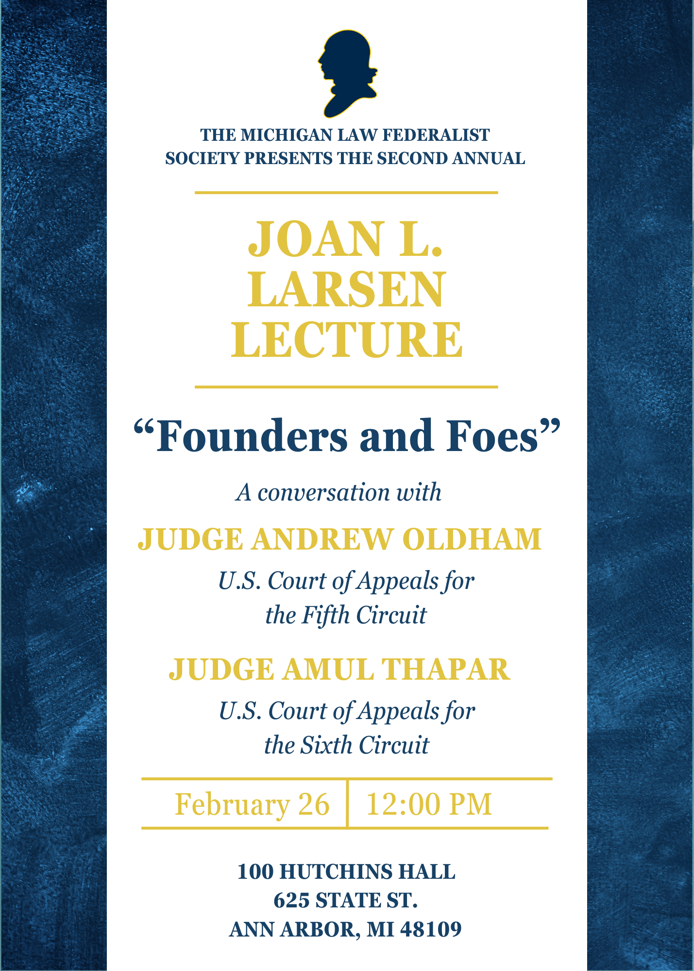 Larsen Lecture: “Founders and Foes”