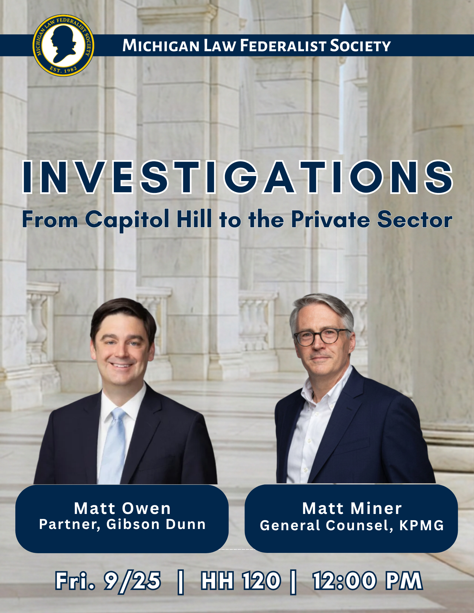 Investigations: From Capitol Hill to the Private Sector