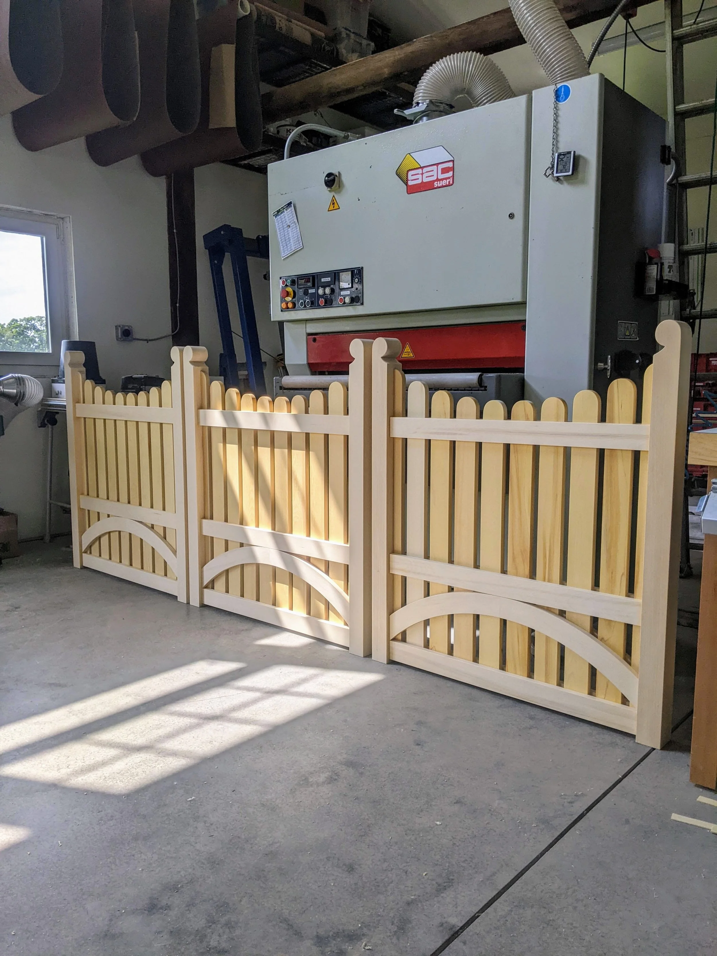 Custom cedar garden gates
