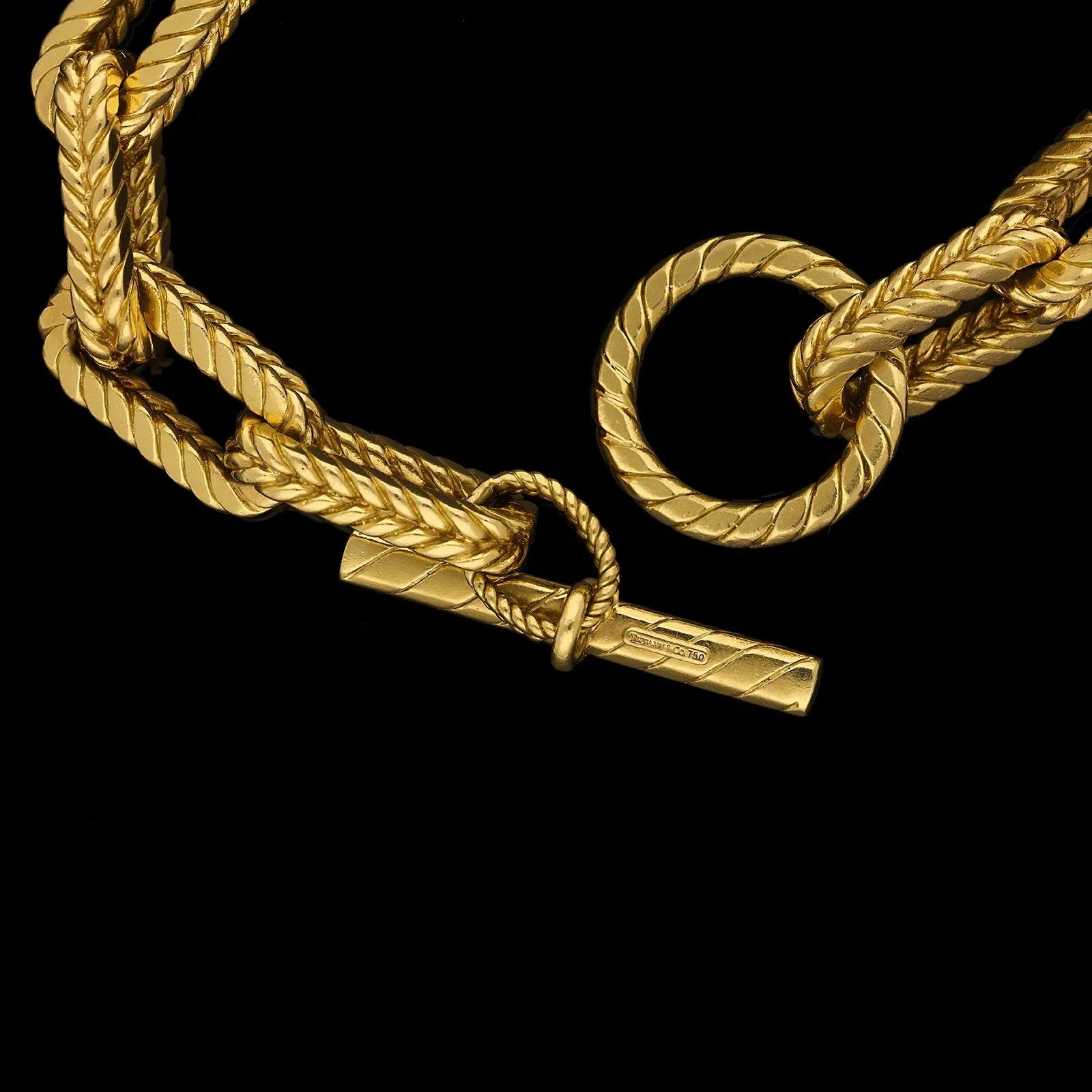 TIFFANY Vintage 18ct Gold Chain Link 