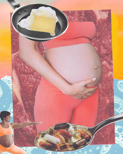 Animation of a pregnant woman - illustration - Georgia Pedley - A Human Agency - illustration agency - London