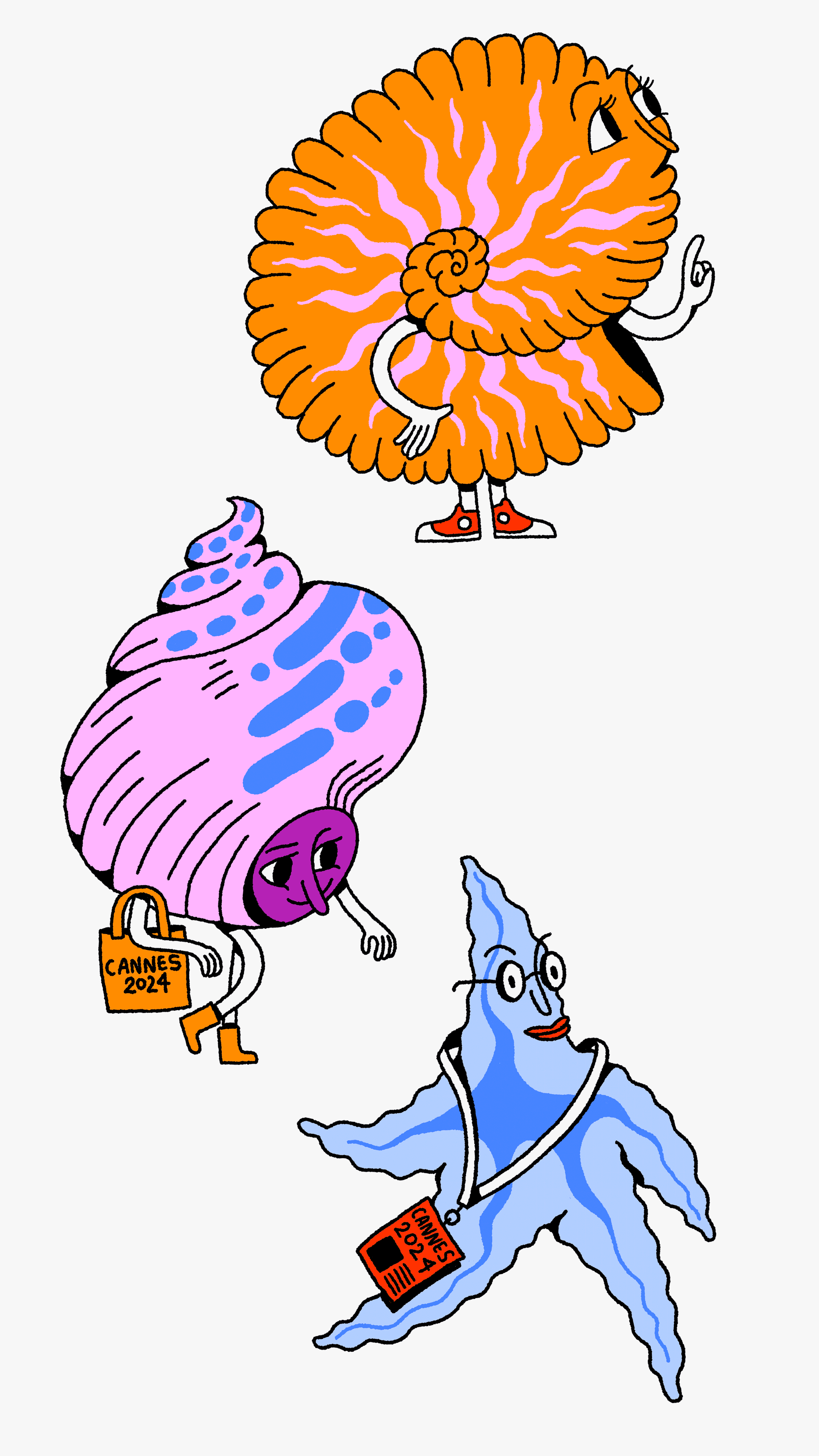 GIF of seashells - illustration - Maddie Fischer - A Human Agency - illustration agency - London