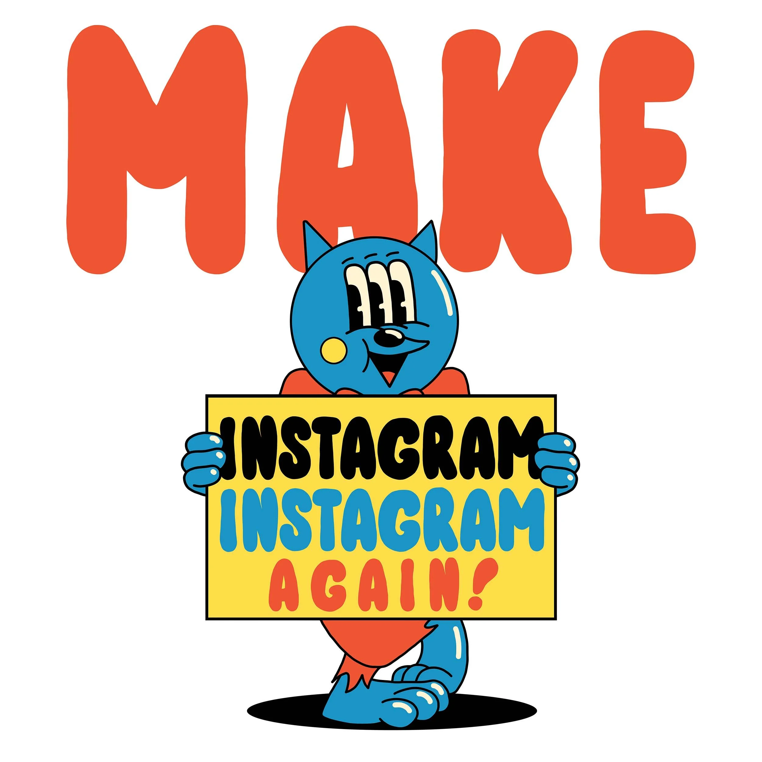 Illustration of Instagram algorithm - Illustration - Yeye Weller - Cuphead - A Human Agency - illustration agency - London