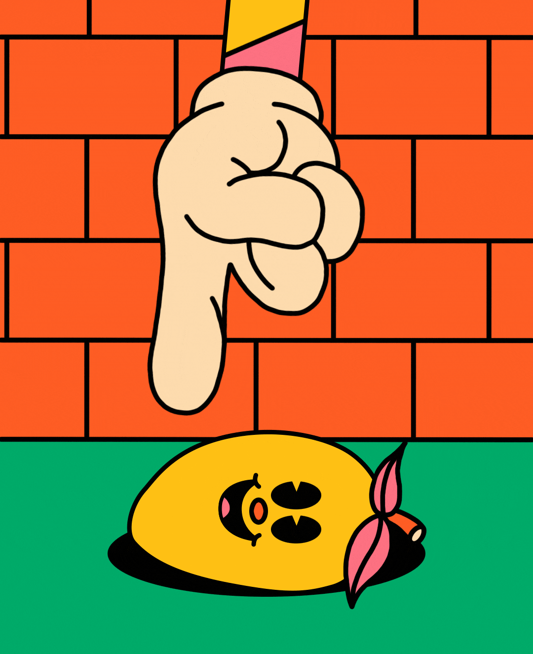 Animation of a mango - Illustration - Jughead -Yeye Weller - A Human Agency - illustration agency - London