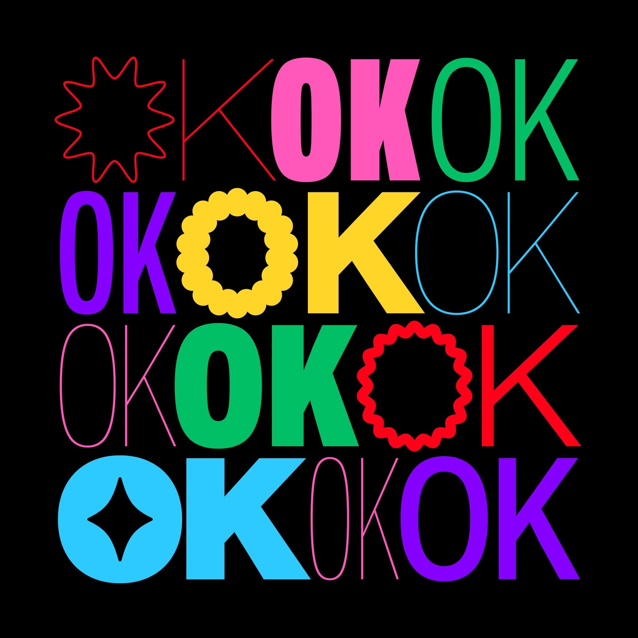 Typographic illustration - OK OK OK - illustration - Jasmina Zornic - A Human Agency - illustration agency - London