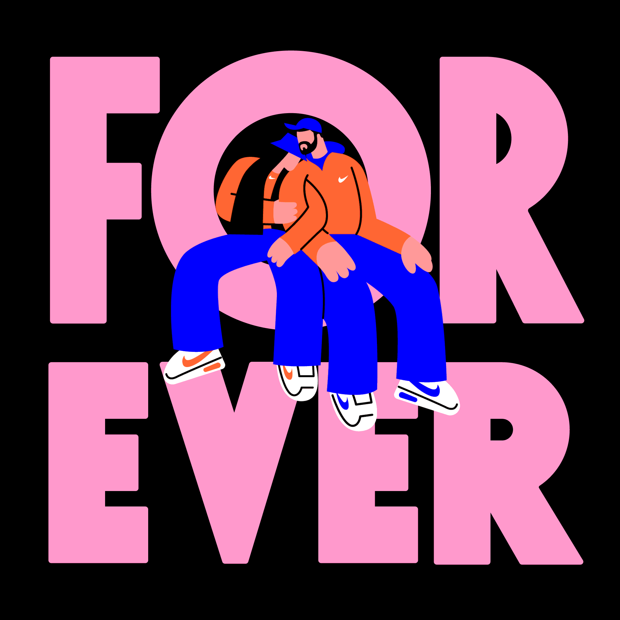 Valentine's GIF - typography - illustration - Jasmina Zornic - A Human Agency - illustration agency - London