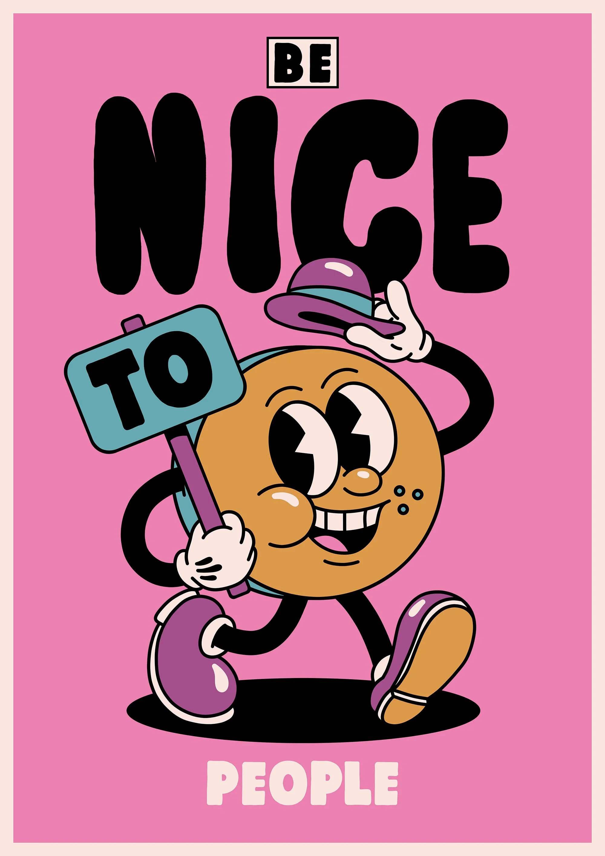 Illustration of someone being nice - illustration - Yeye Weller - A Human Agency - illustration agency - London