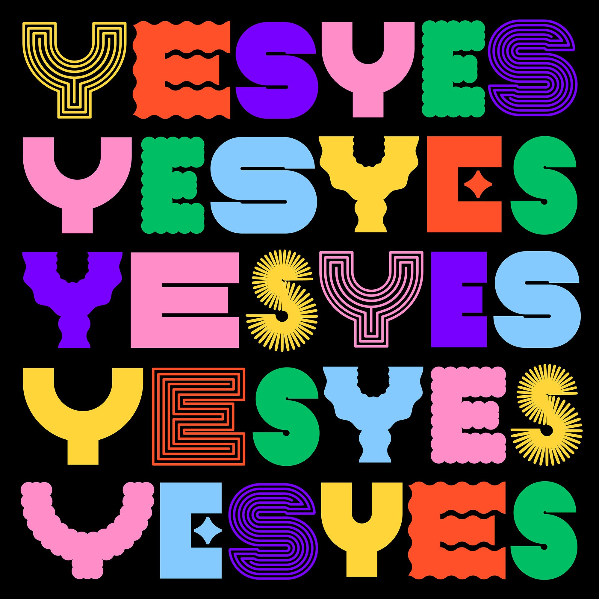 Typographic illustration - Yes Yes Yes - illustration - Jasmina Zornic - A Human Agency - illustration agency - London