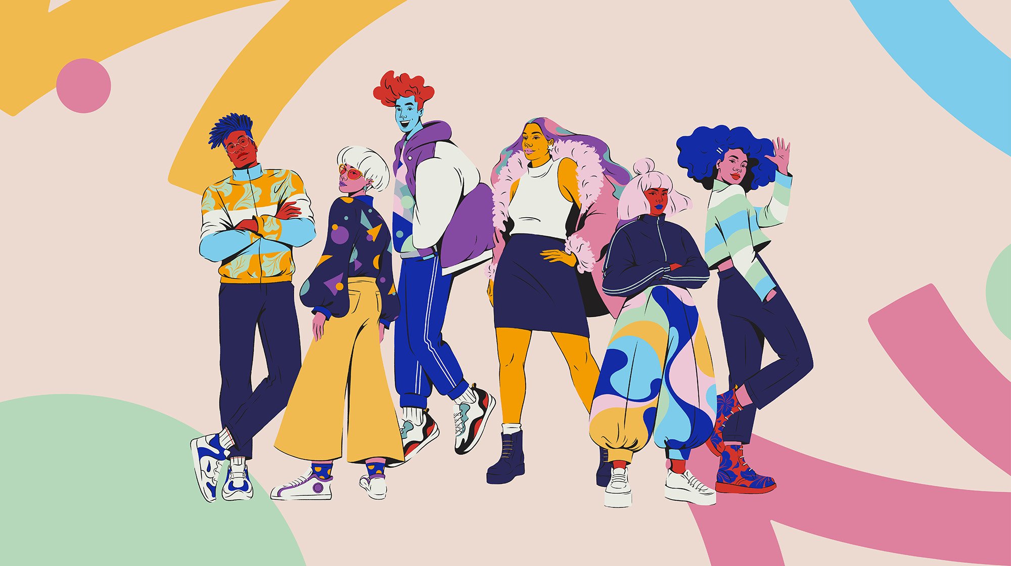 Illustration of a group of workers - illustration - Sarah Madden - A Human Agency - illustration agency - London