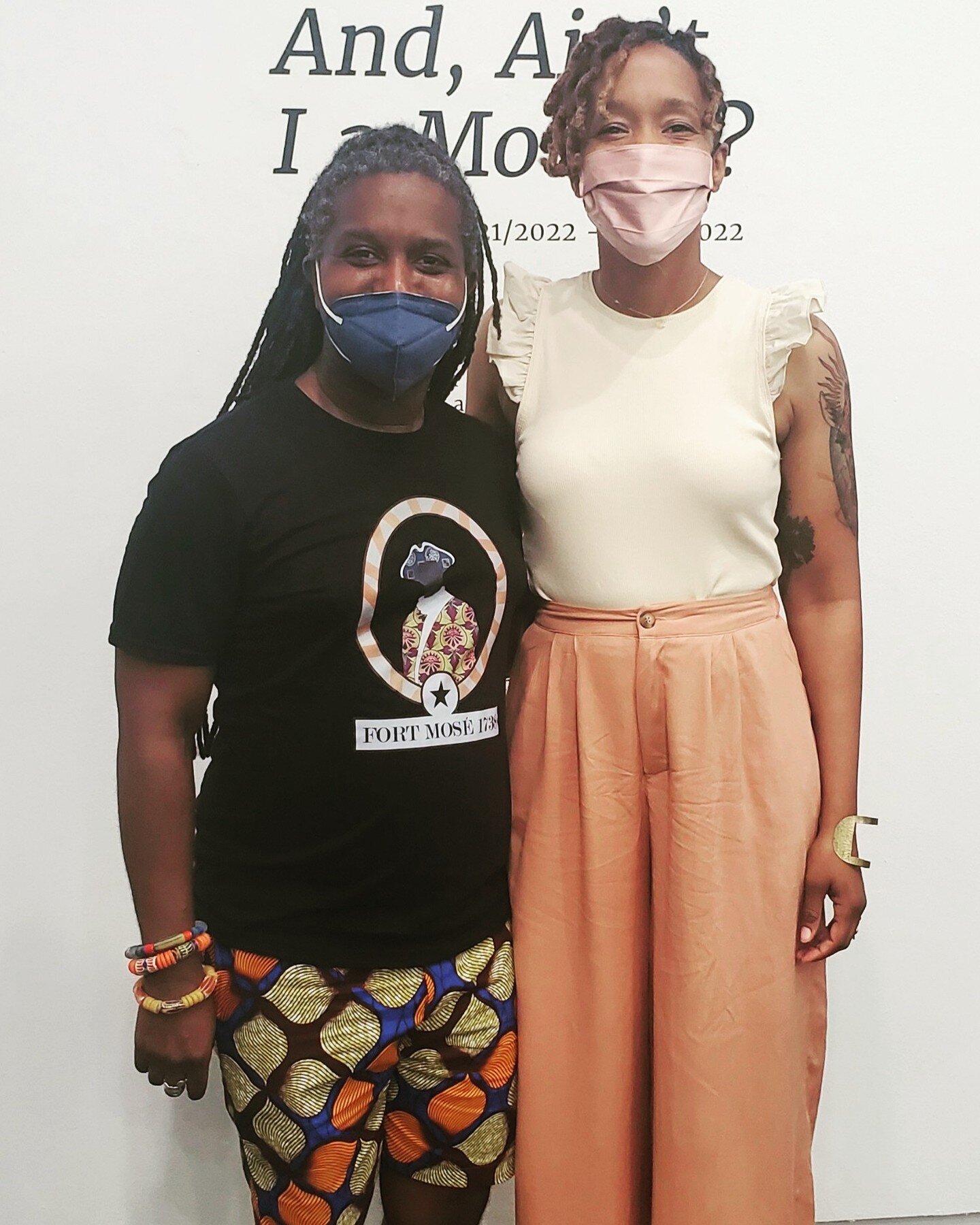 Proud to co-sponsor the opening reception for Dr. Nicole Corley's (pictured right) researched based art exhibition, &quot;And, Ain't I a Mother,&quot; featuring the collage work of 25 black mothers at @vcuartstheanderson. It closes on June 4th so the