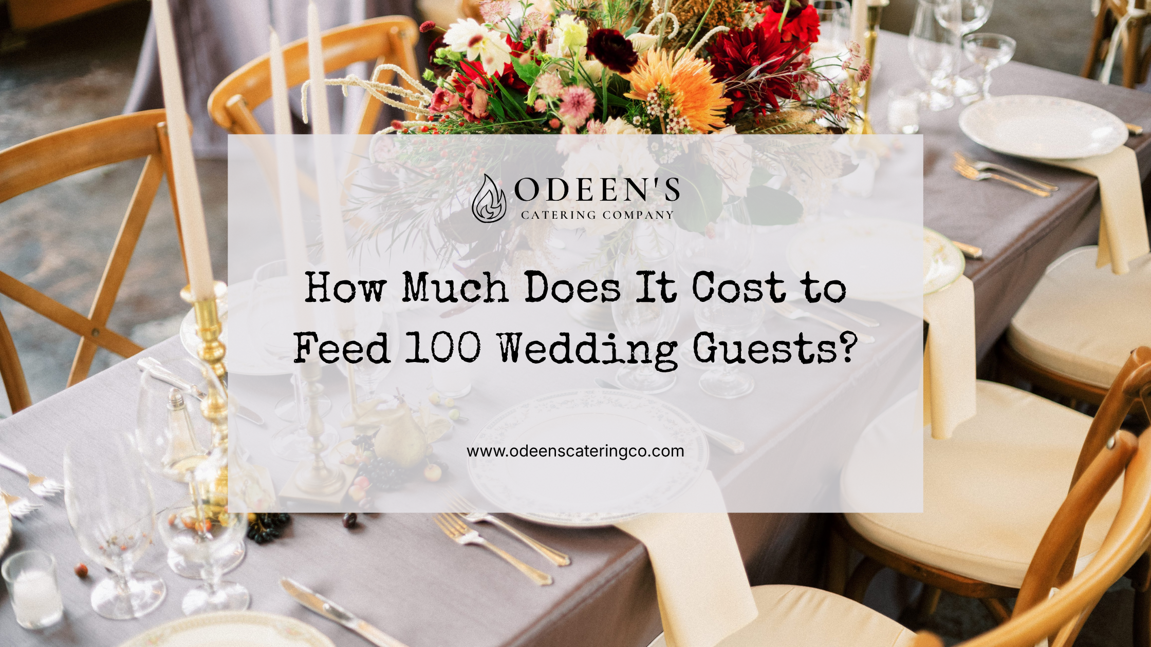 How Much Does It Cost to Feed 100 Wedding Guests?