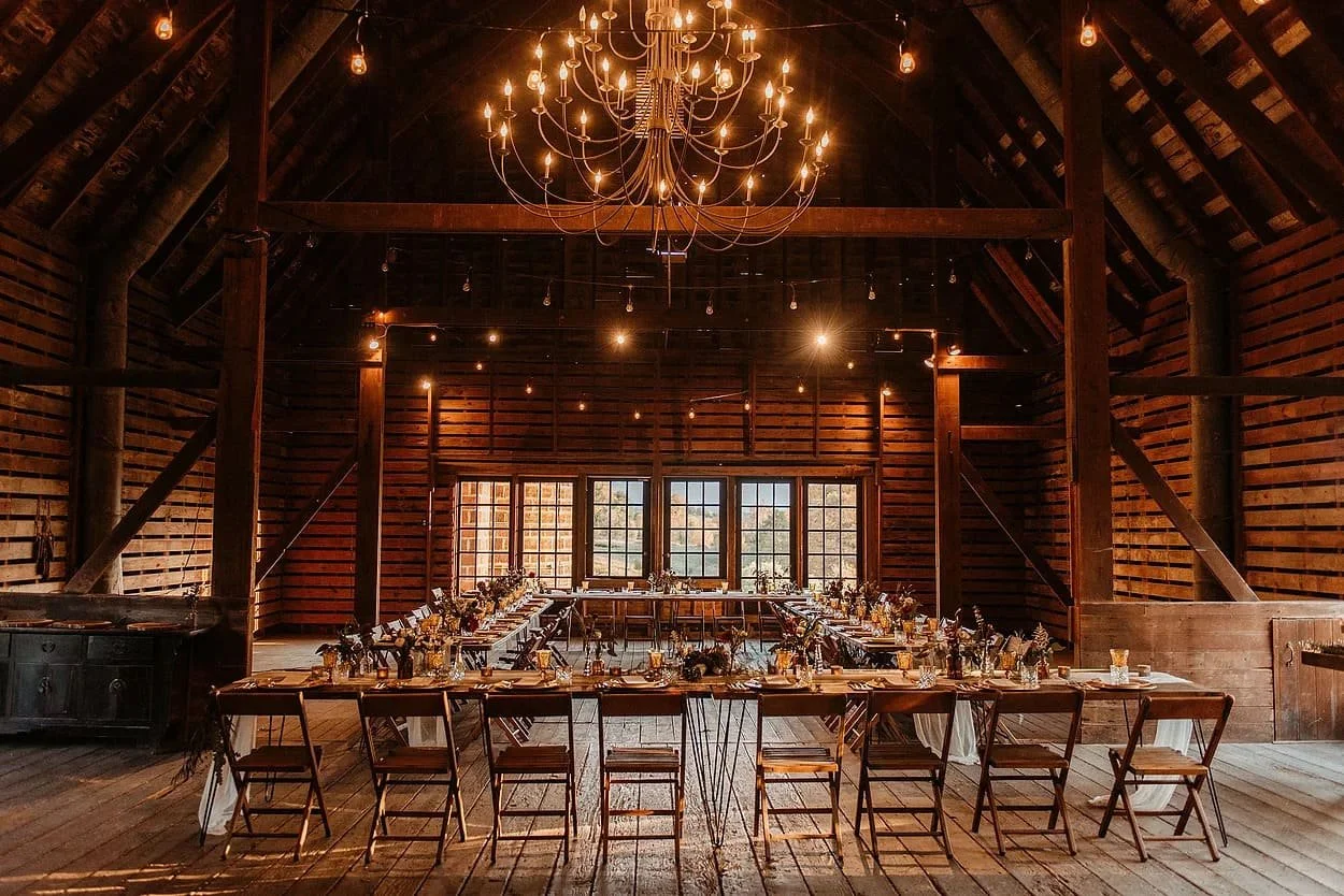 Irena and Nick wedding venue set up which catered by Odeen's Catering Company