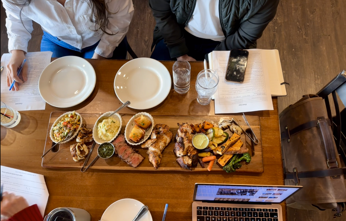 Menu tasting happening at Odeen's Restaurant at Oak Hills