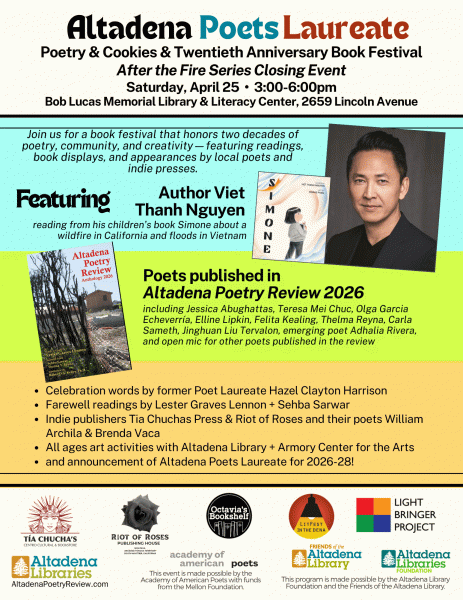 Altadena Library Poetry &amp; Cookies (Copy)