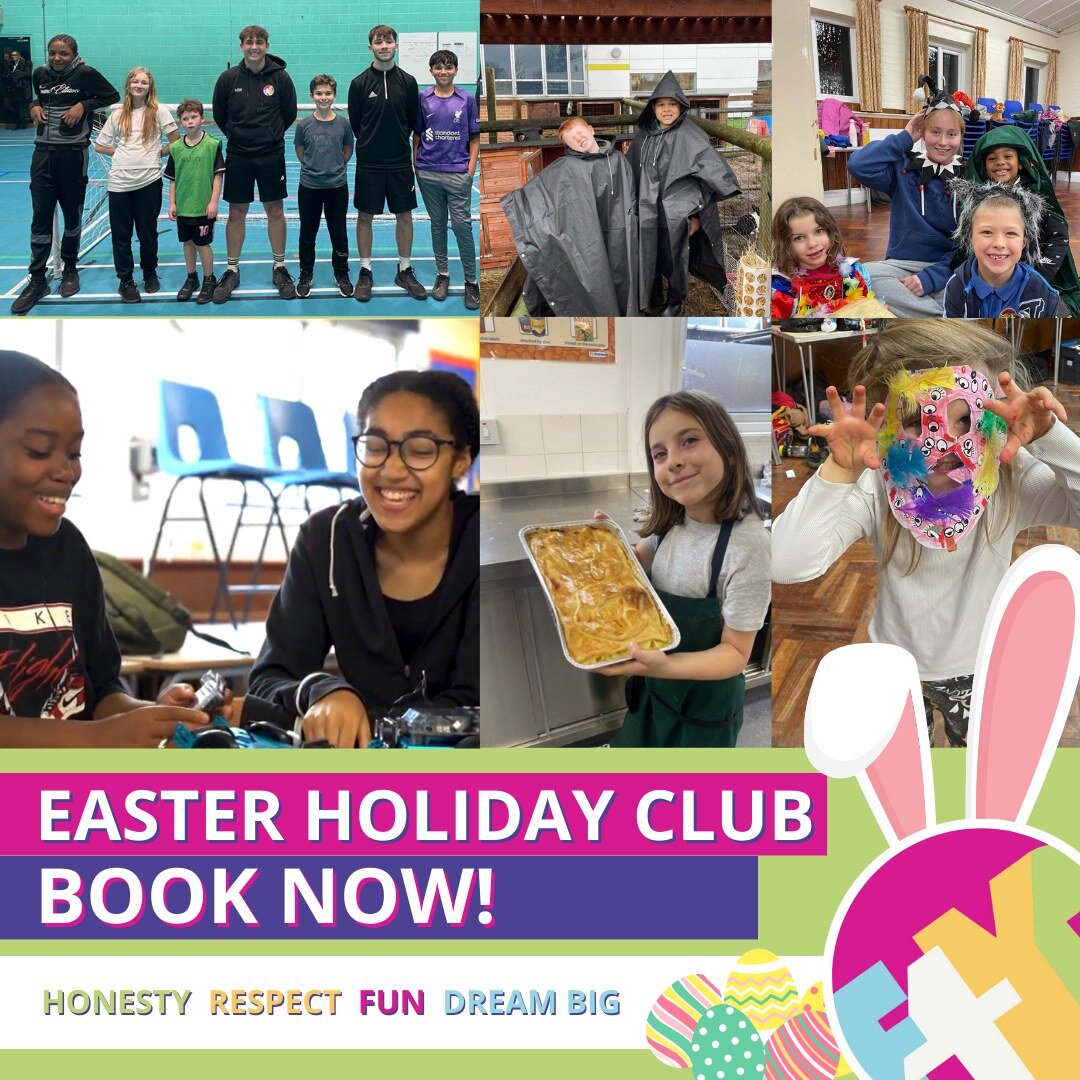 We're back at King's Oak Primary for our Easter Holiday Club! 

⭐️DATE: Monday 8th -  Thursday 11th April 
⭐️Time: 8:45am - 3:15pm 
⭐️SCHOOL YEARS: 1 - 10 
⭐️HAF, bursary and paid places available!

Fore more information and to book: https://www.f4yp