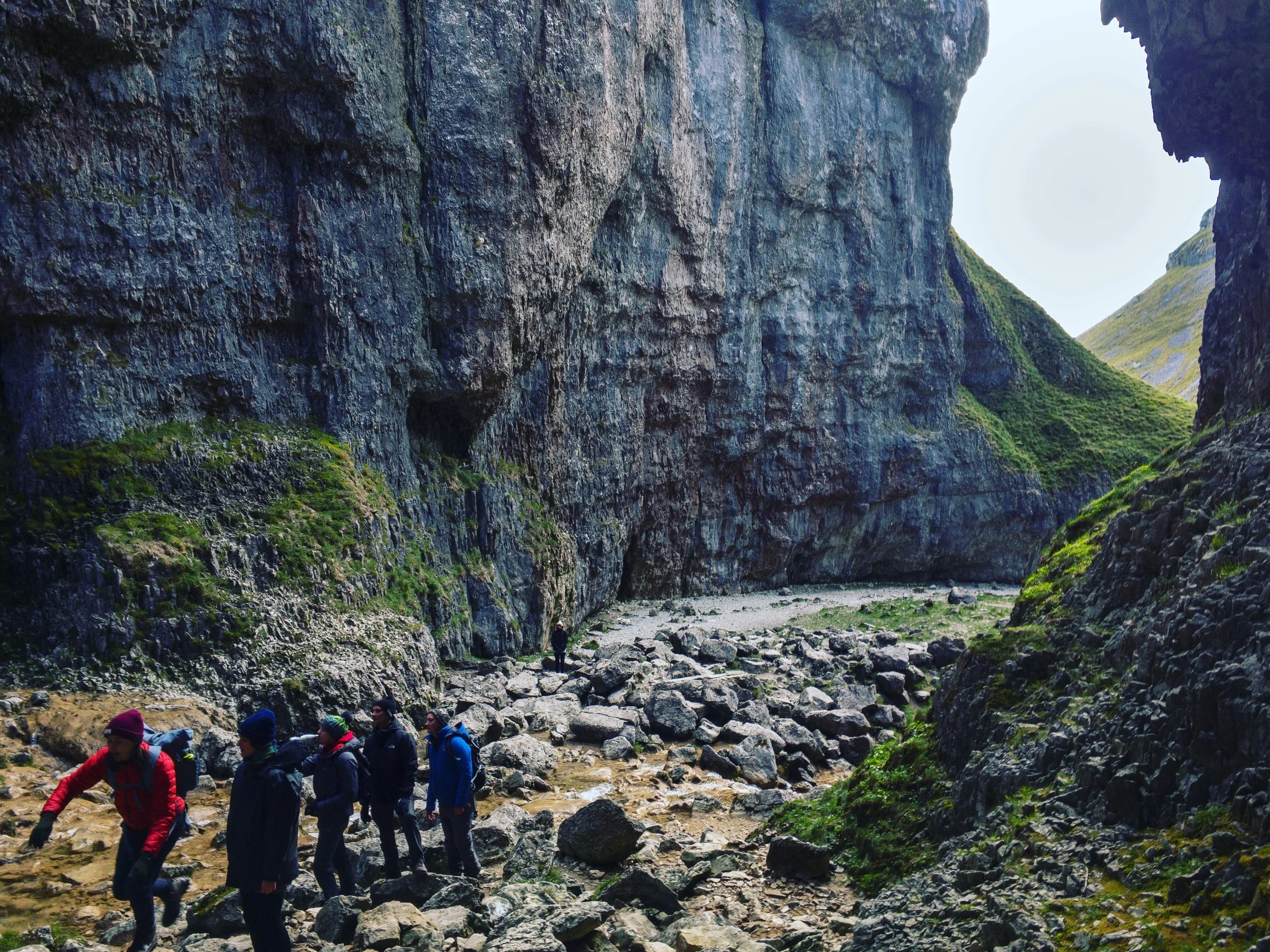Climbed up Gordale Scar
