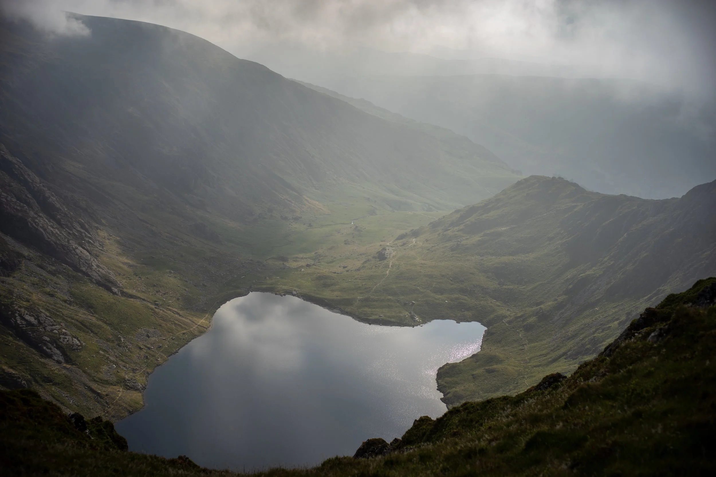 Looking down on last nights camp