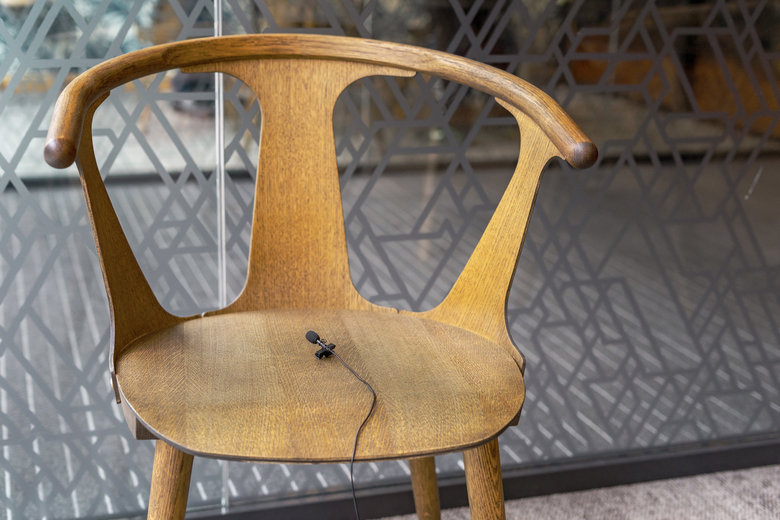 Always nice to give the interviewee a nice chair