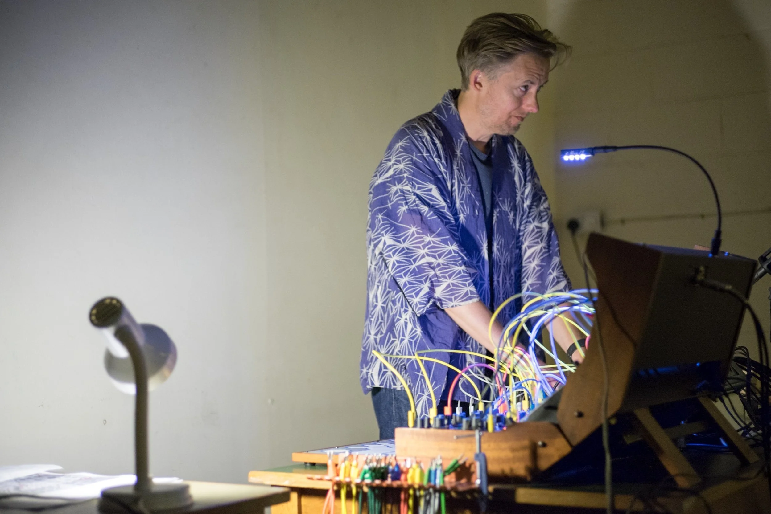 Simon performs in a nuclear bunker