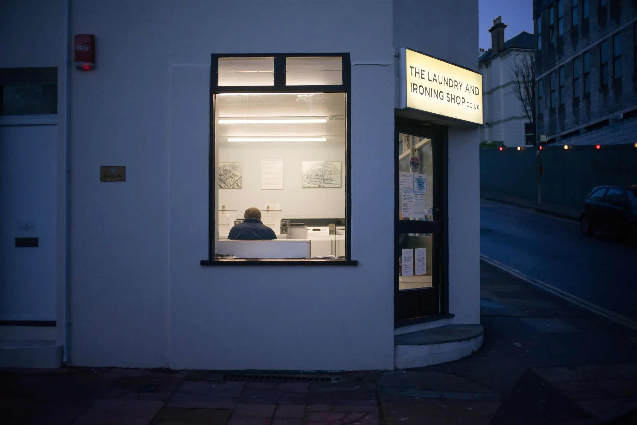 Early morning laundry