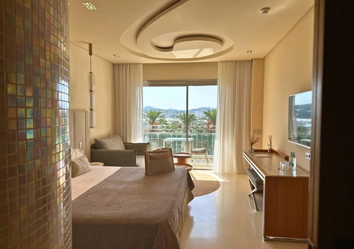 Interior of a hotel room at Aguas de Ibiza