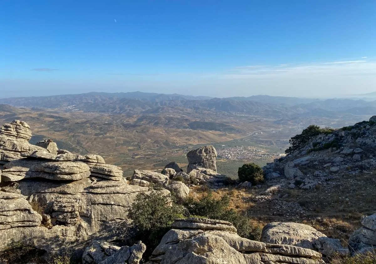 The rocky landscape of El Torcal de Antequera Natural Park