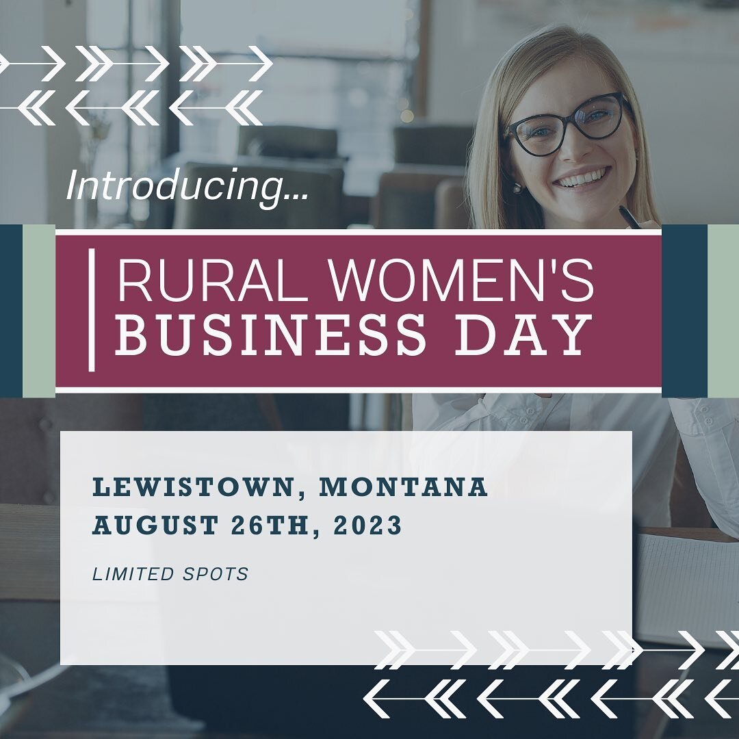 We are SO excited to announce our 1 day in person event: Rural Women's Business Day!

If you are a women-owned business, this is for you!

RWBD was put together because we saw the need for community, business education, and connection for those who w