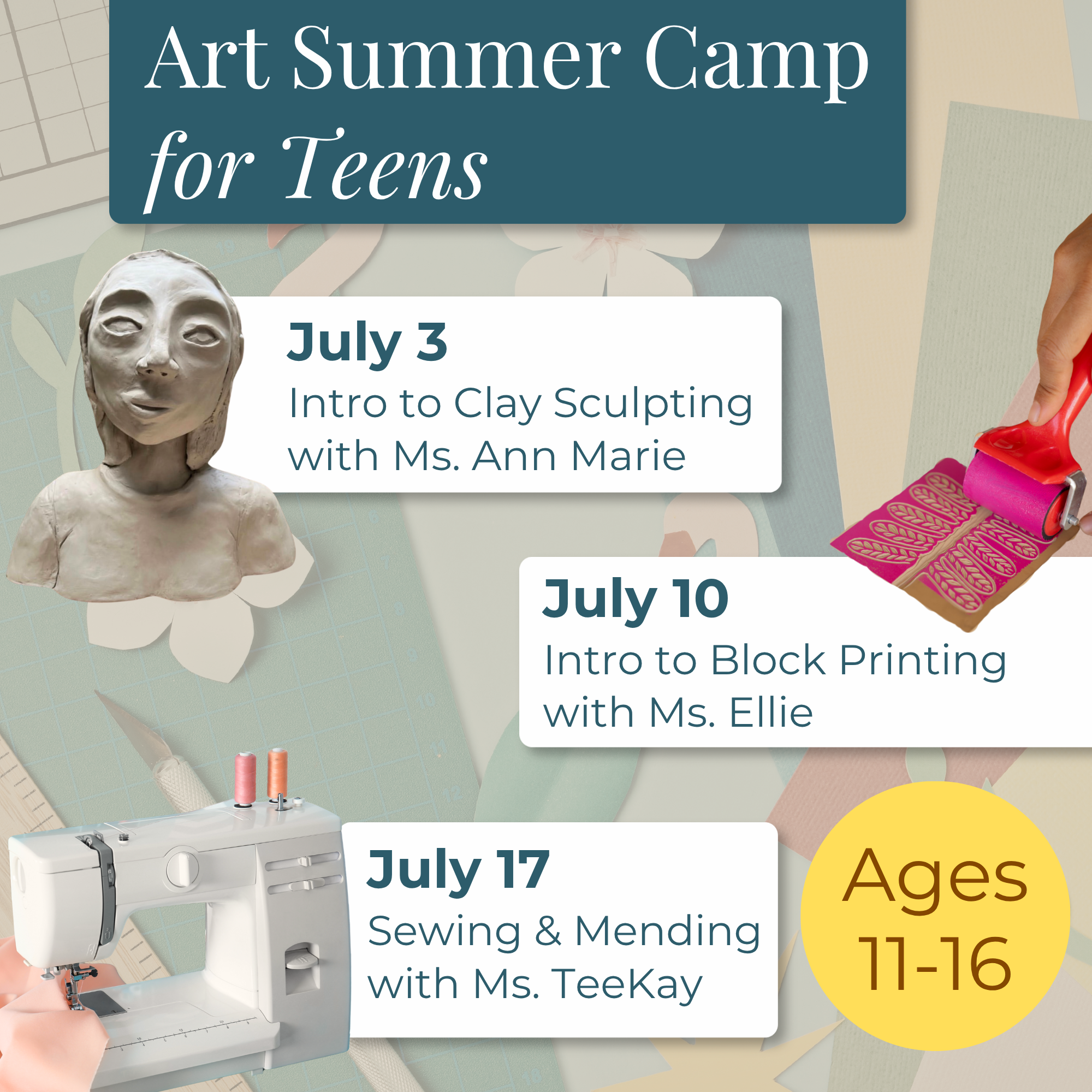 Teen Fridays in July (Workshop Series)
