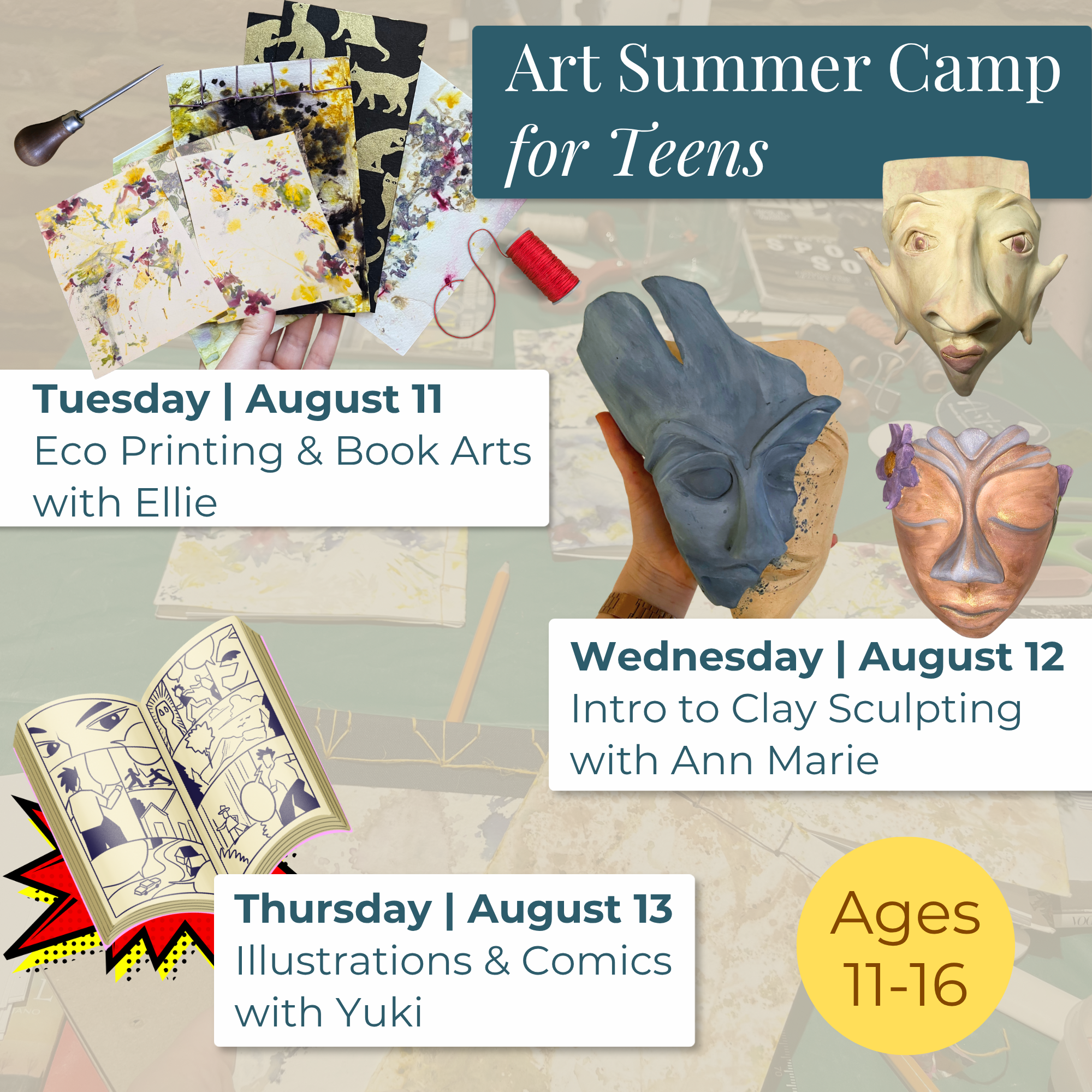 August Teen Workshop Series