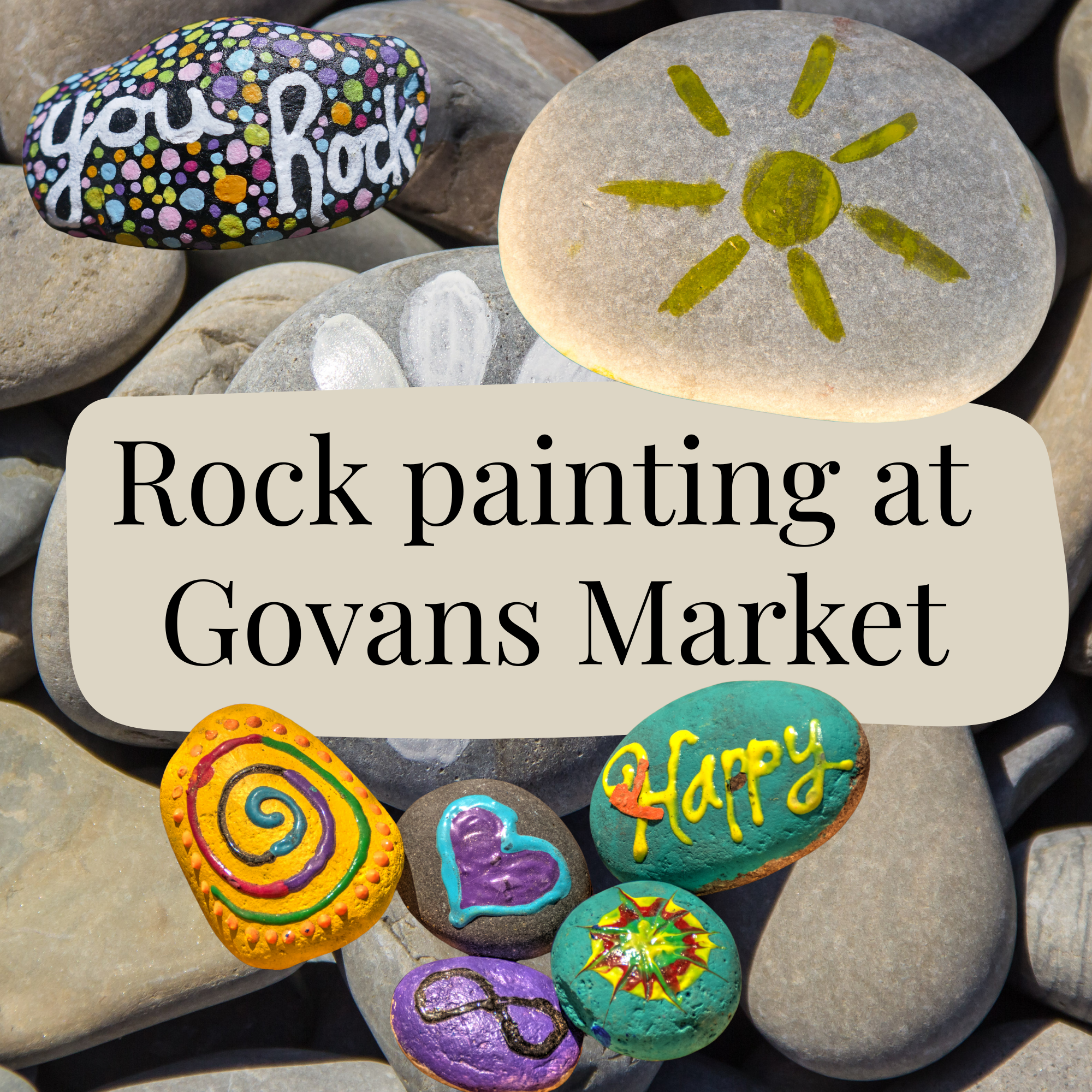 Govans Market - Rock Painting