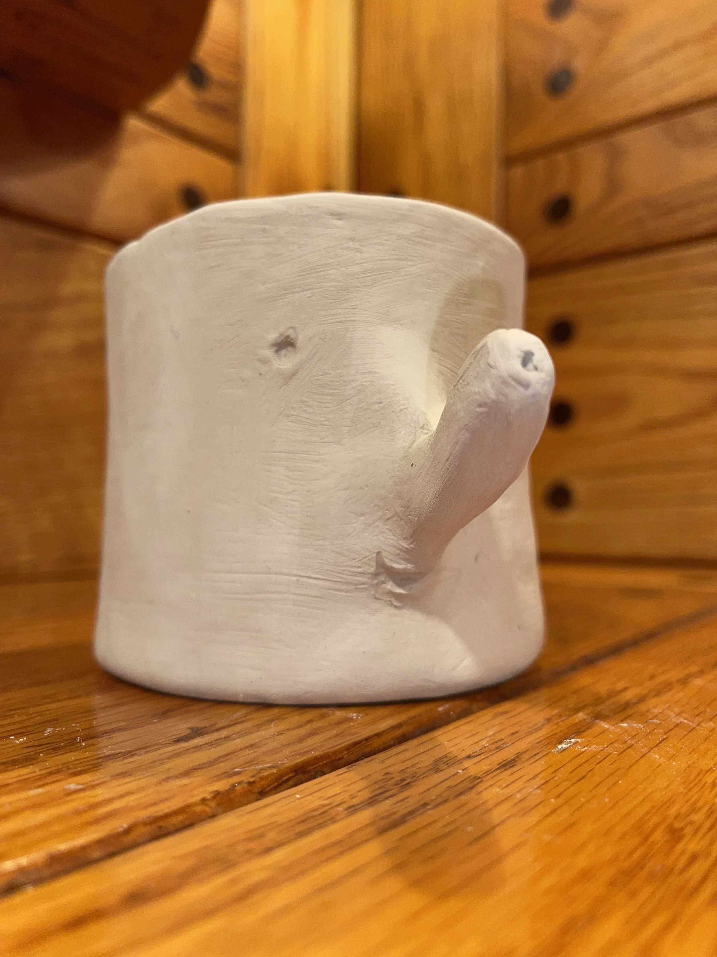 Boris, Greenware Clay, 2021