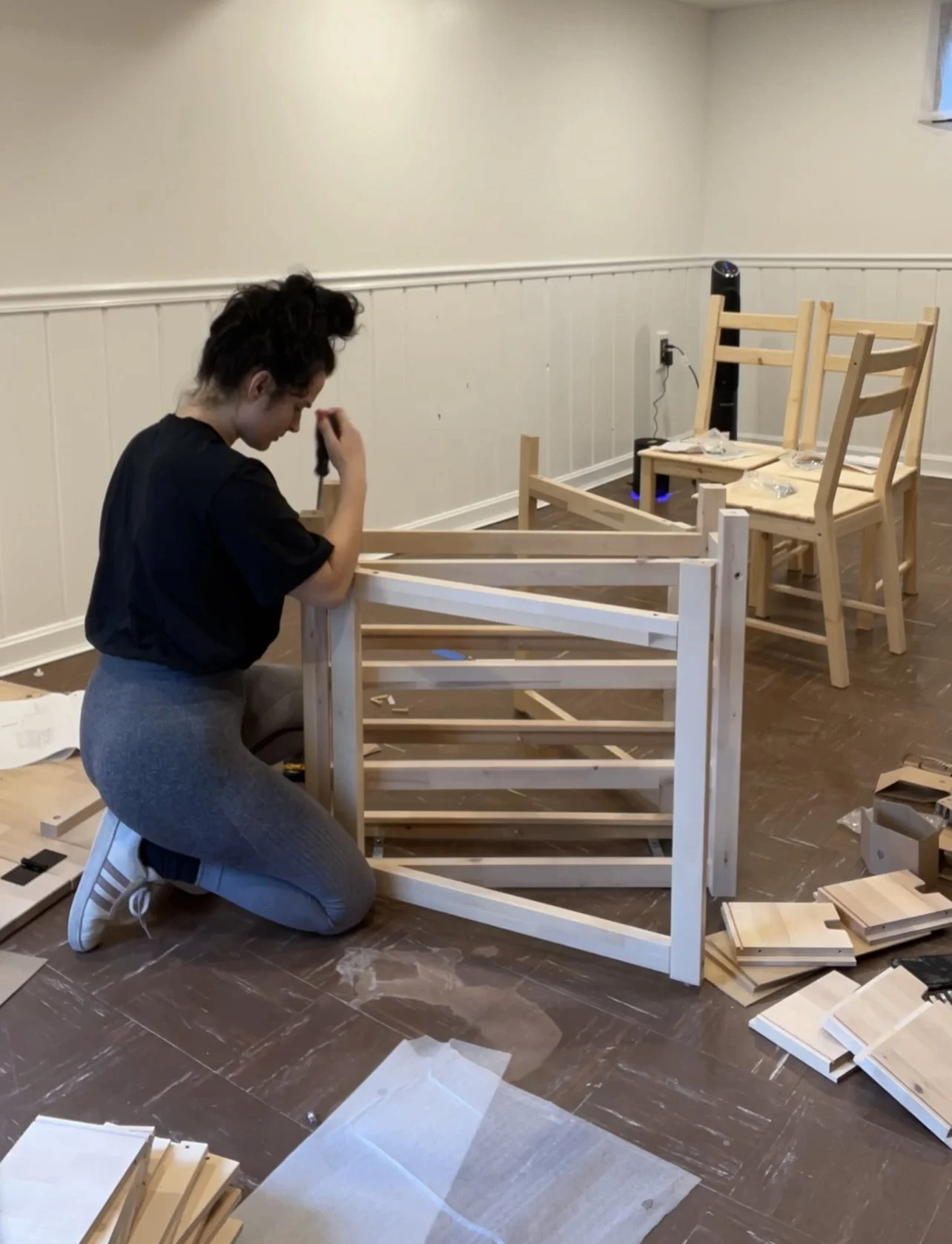 Ikea for the win - we were able to build our ideal seating area and studio ambiance without destroying the budget (we broke it, but we didn't decimate it!)