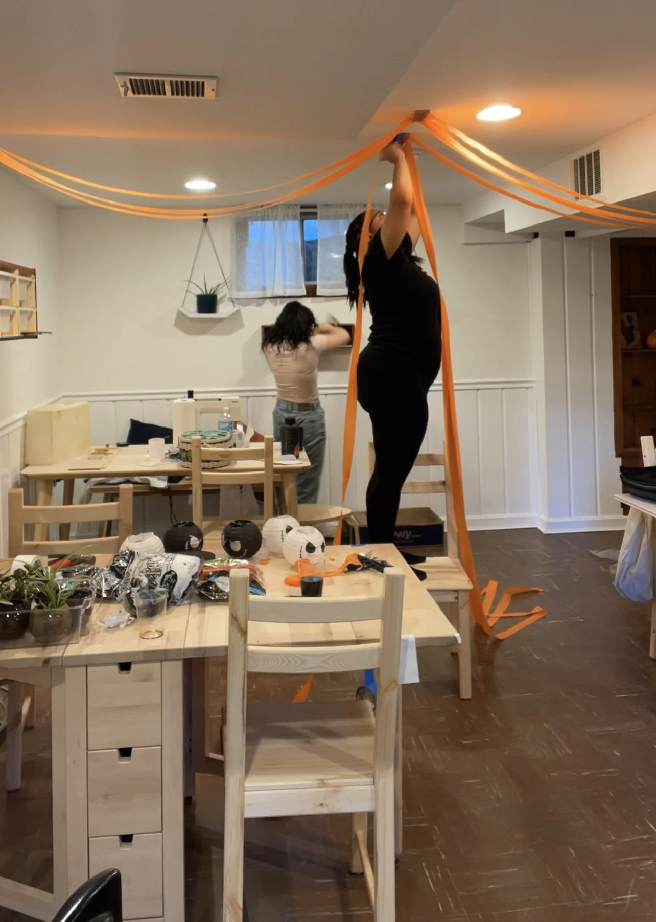 The theme was: 'we are inside a pumpkin!'. Briana delivered. 