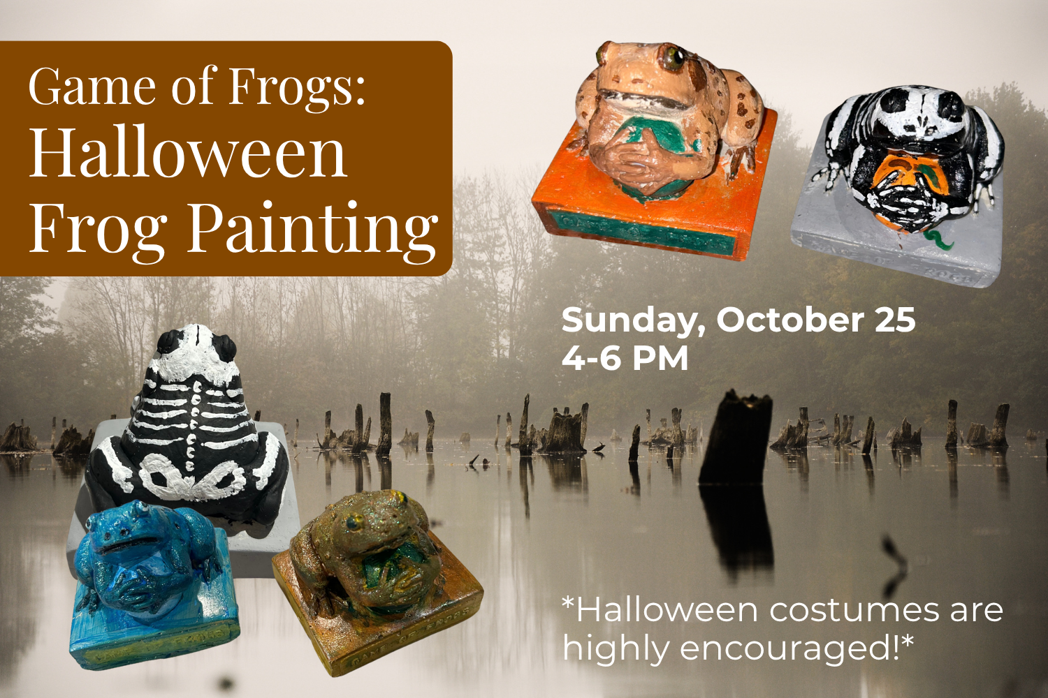Halloween Frog Painting (with Game of Frogs)