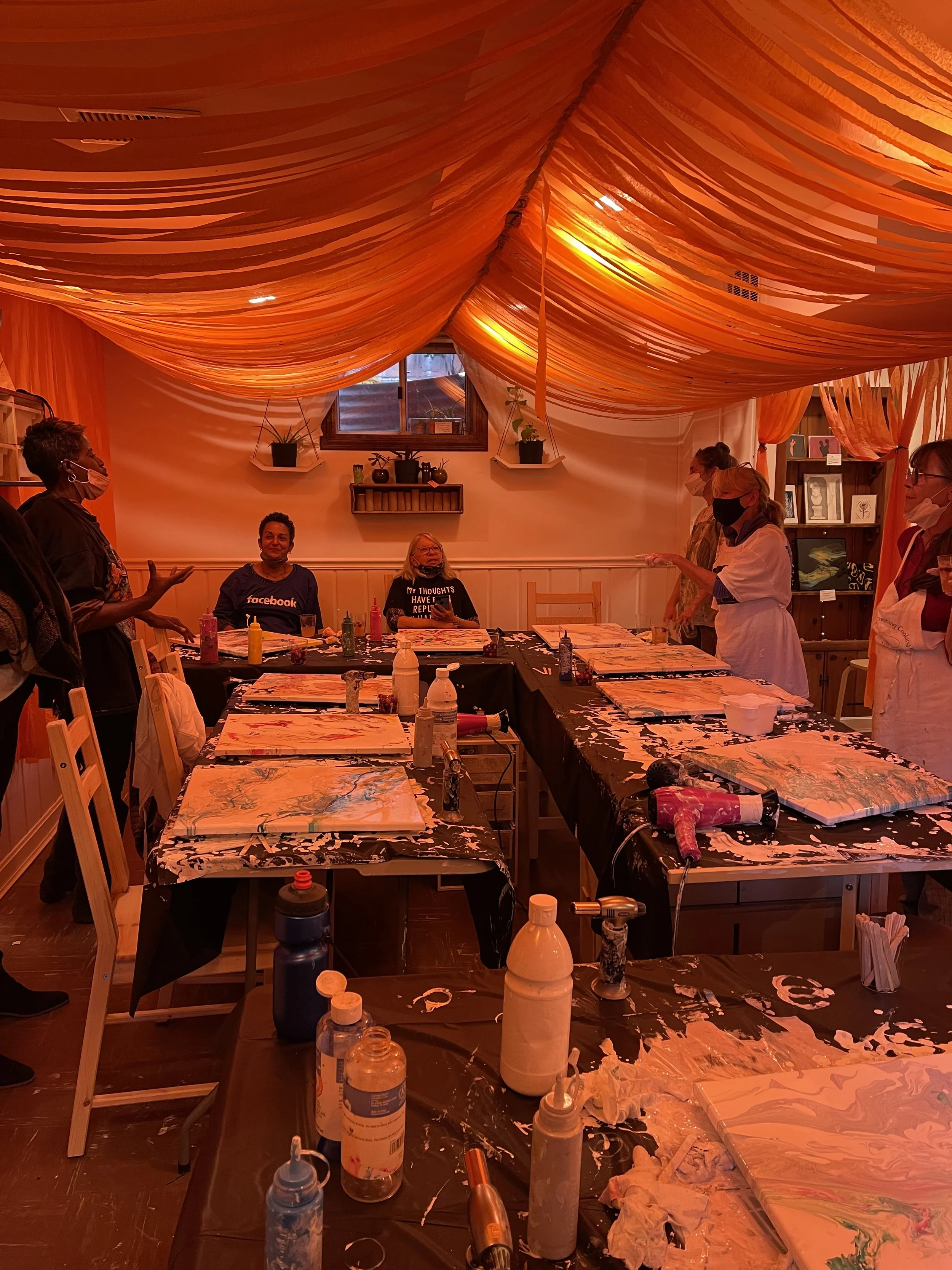 The studio was abuzz with inspiration and friendly chatter!
