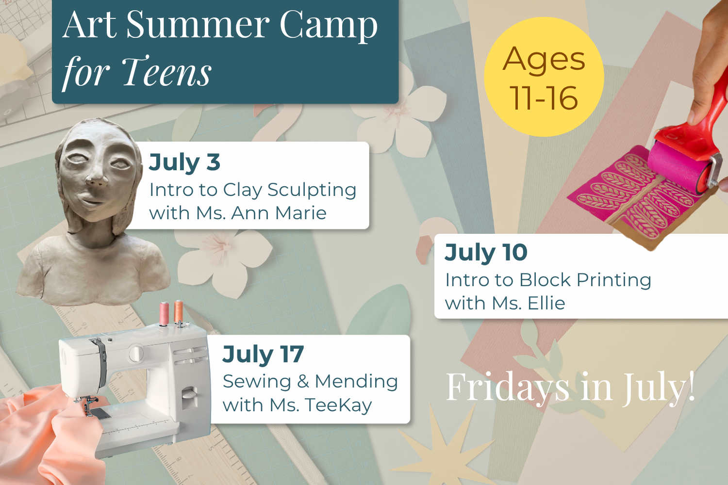 Teen Fridays in July (Workshop Series)