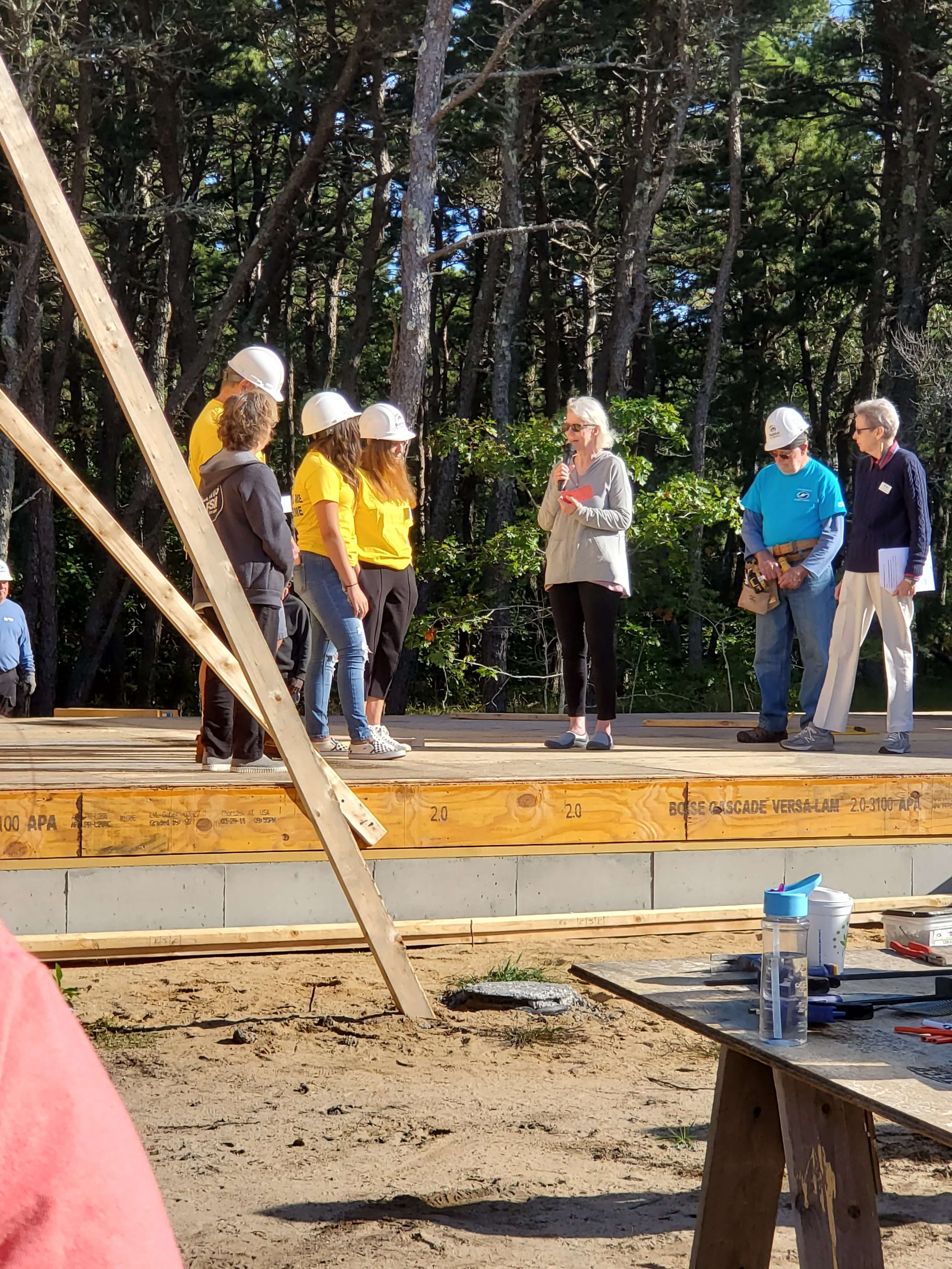 Habitat home-raising in Wellfleet 2