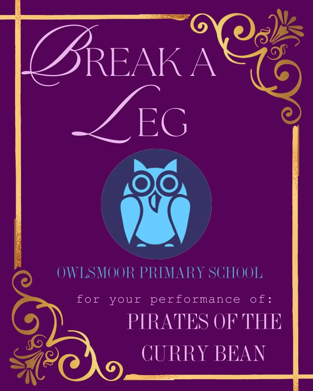 ⚓️🌊 Break a leg, Owlsmoor Primary Year 6! We&rsquo;re so excited to see you bring Pirates of the Curry Bean to life&mdash;costumes at the ready and adventure ahead! 🏴&zwj;☠️🍛 #BreakALeg #Year6Show #PiratesOfTheCurryBean #PracticallyPerfectCostumes