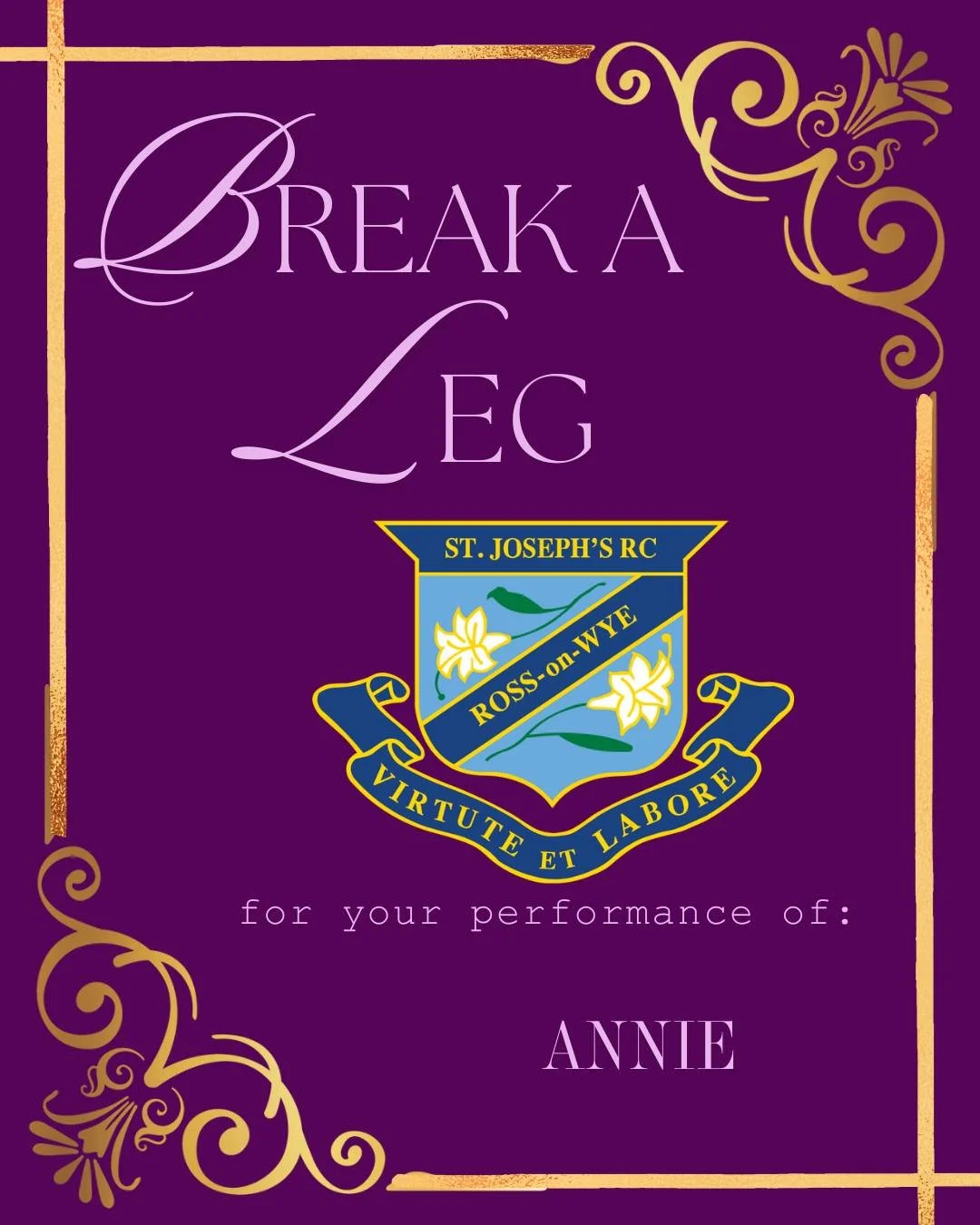 🌟 Break a leg to all the talented performers at St Joseph&rsquo;s Catholic Primary School, Hereford as they take to the stage with Annie!
We hope you have the best time bringing this beloved musical to life&mdash;you&rsquo;re going to be amazing! 🎤
